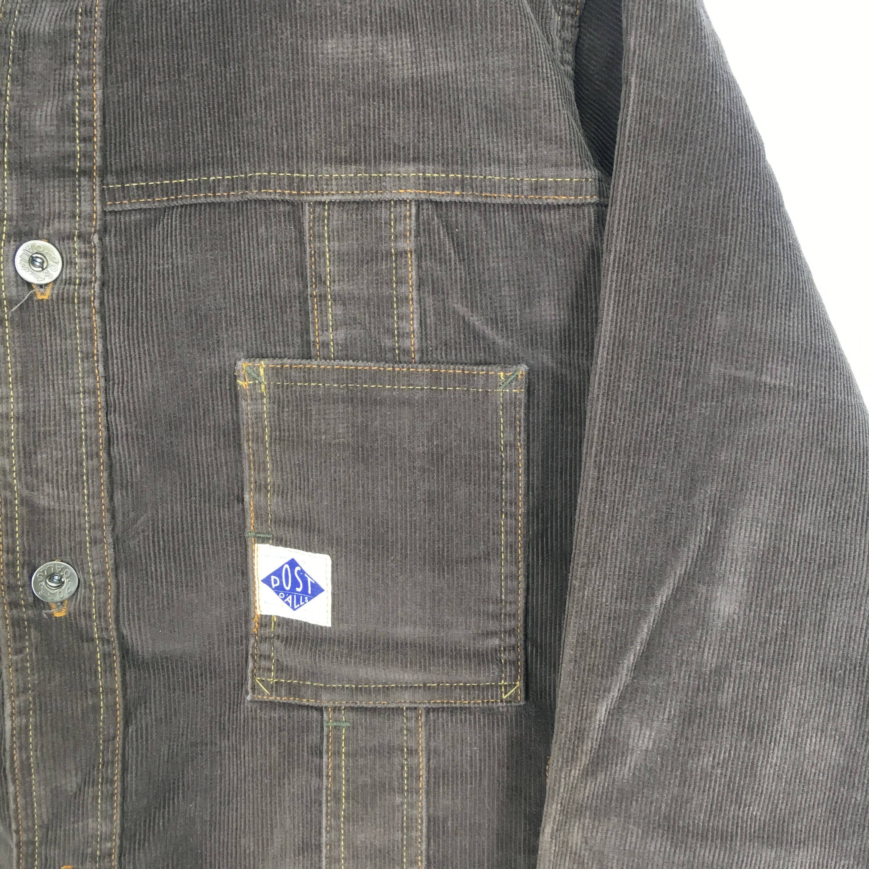 Post Overalls Vintage 90s Post Overall Frenchwork Corduroy Button Jacket Size US M / EU 48-50 / 2 - 5 Thumbnail