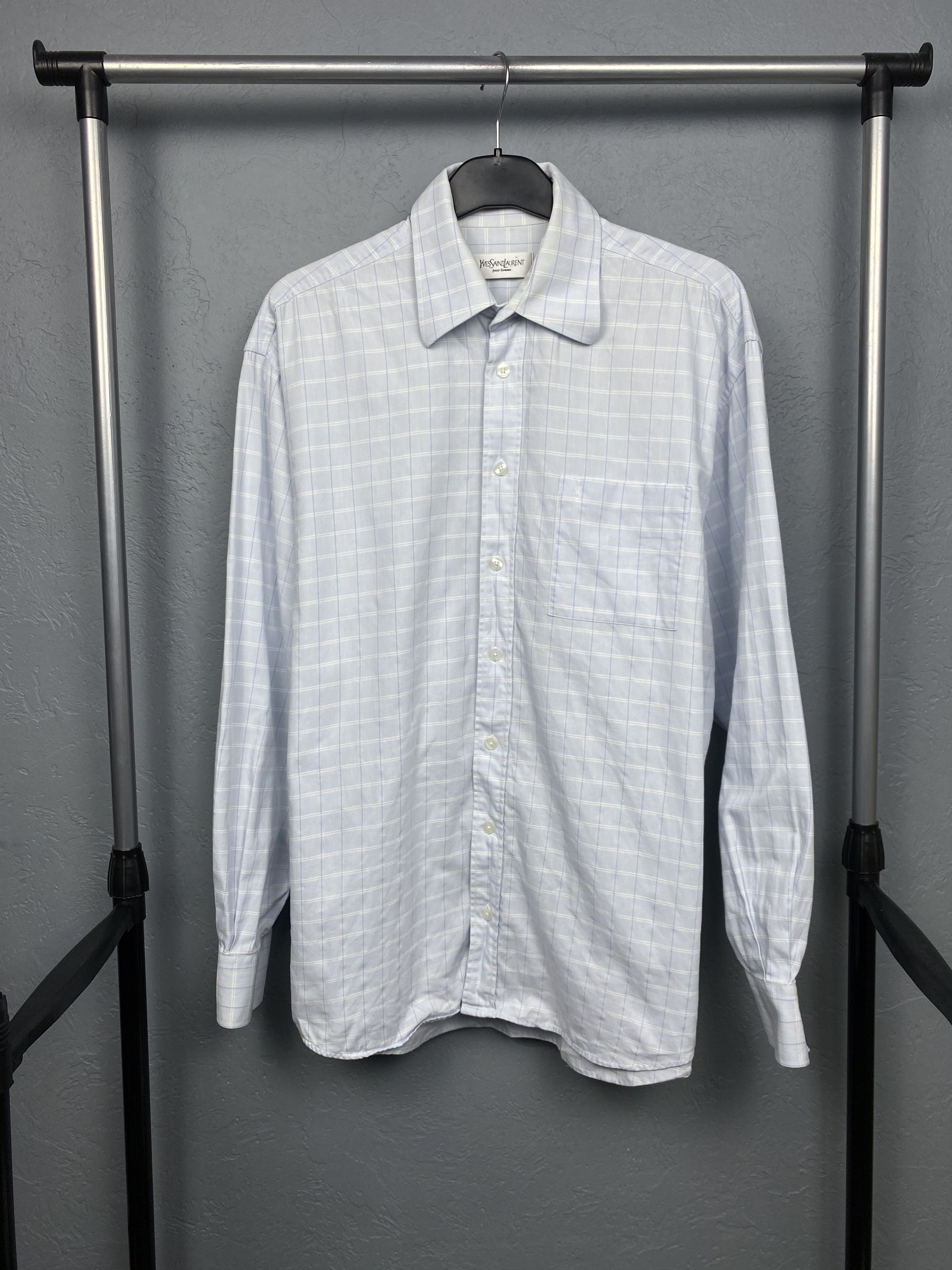 Yves Saint Laurent Yves Saint Laurent YSL Mens Long Sleeve Shirt Size US L / EU 52-54 / 3 - 1 Thumbnail