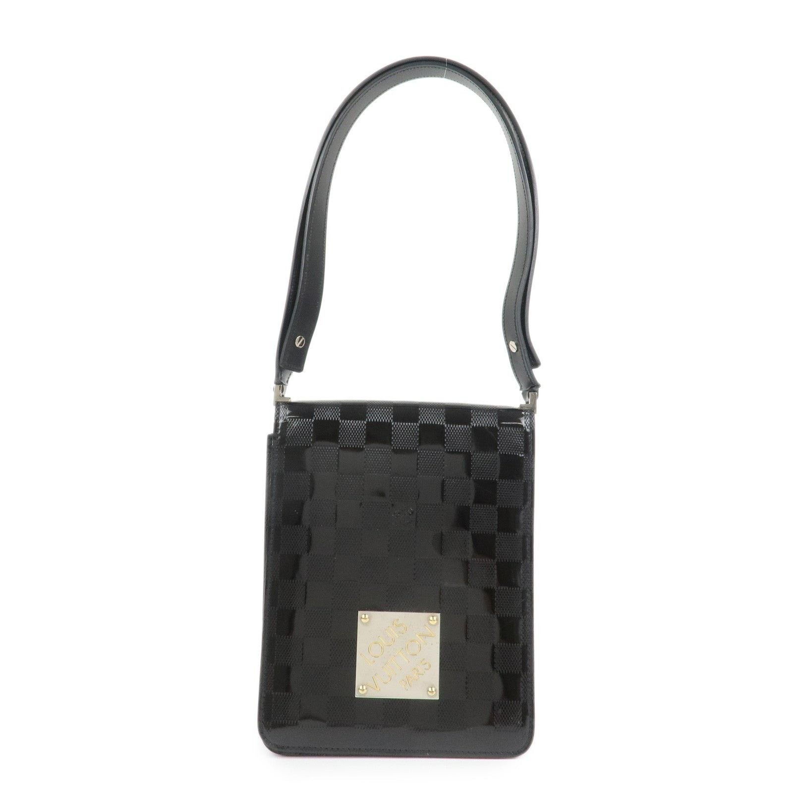 Louis Vuitton Louis Vuitton Damier Vernis Club Shoulder Bag Patent Black Size ONE SIZE - 1 Thumbnail