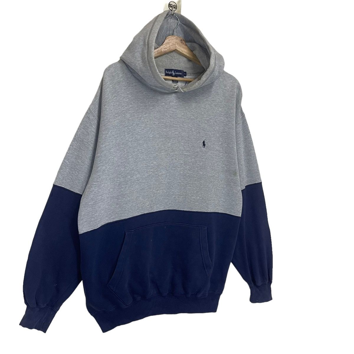 Polo Ralph Lauren × Ralph Lauren × Vintage Vintage 90s Polo Ralph Lauren Small Logo Pullover Hoodie Size US L / EU 52-54 / 3 - 2 Thumbnail