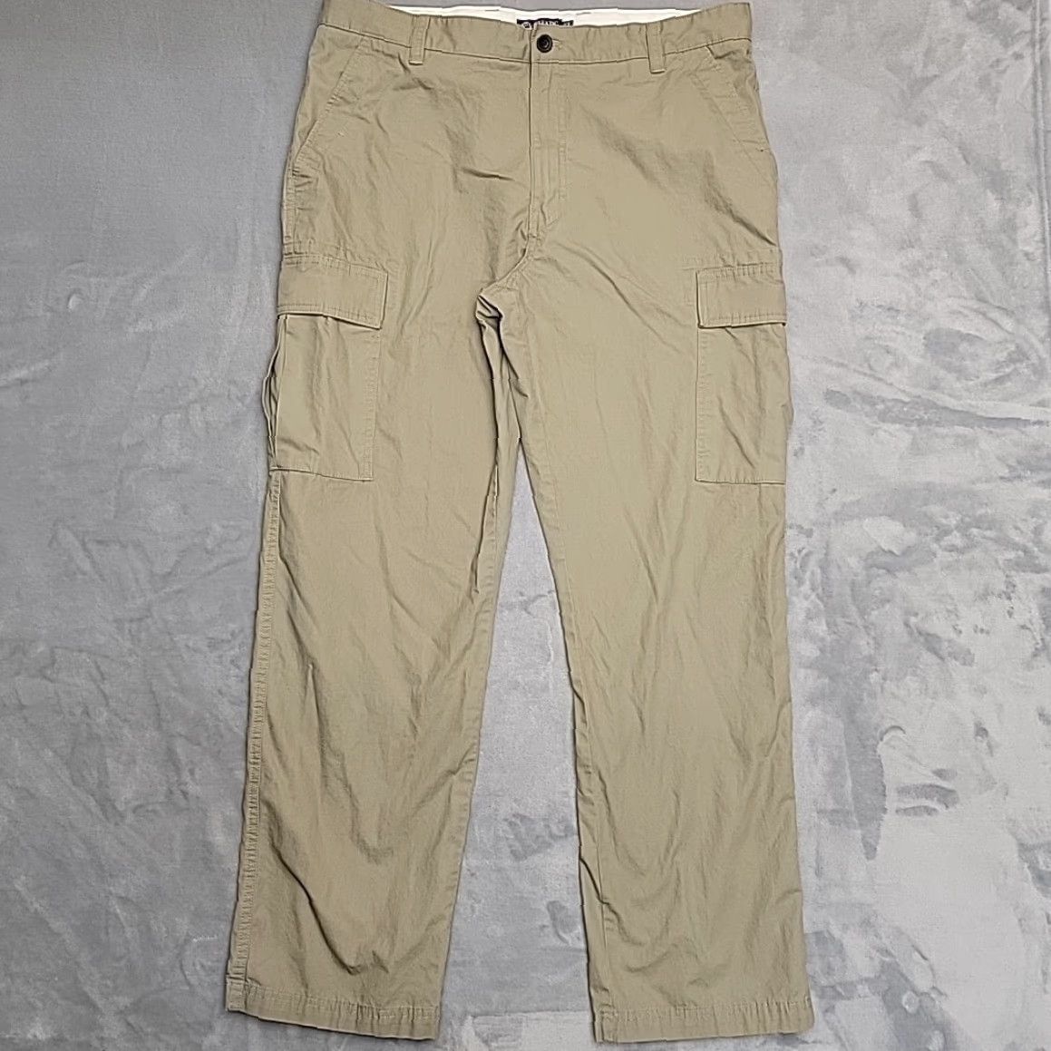 Ralph Lauren VINTAGE Chaps Pants Mens 36x32 Khaki Beige 100% Cotton Cargo Pocket Retro Classic Size US 36 / EU 52 - 2 Thumbnail
