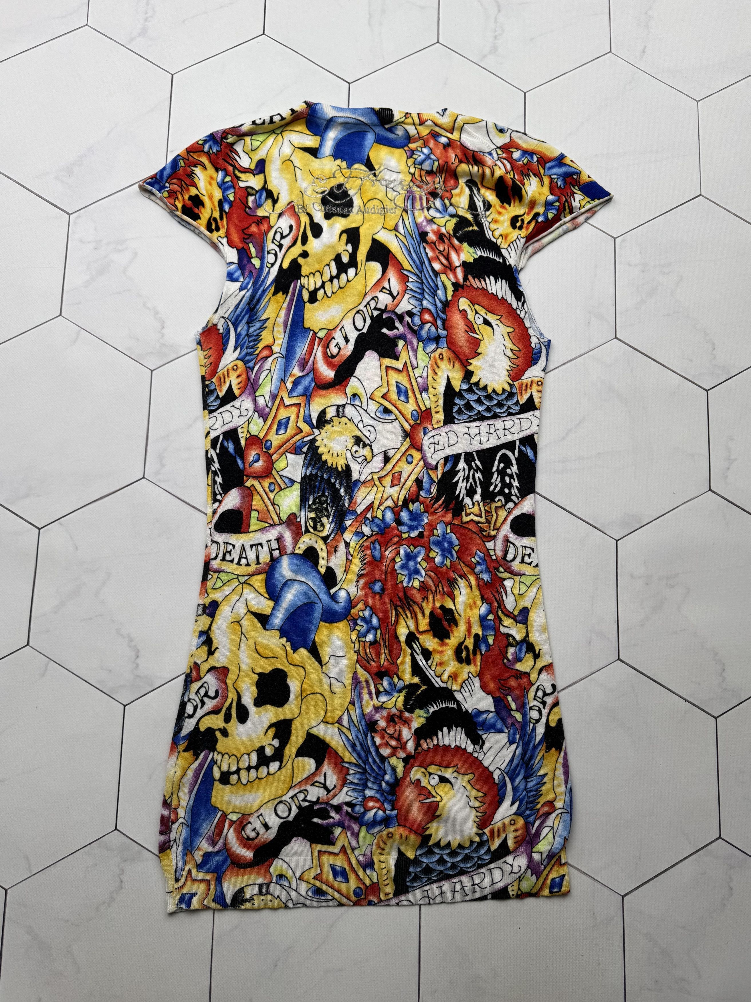 Christian Audigier Ed Hardy Vintage Dress (B189) Size M / US 6-8 / IT 42-44 - 7 Thumbnail