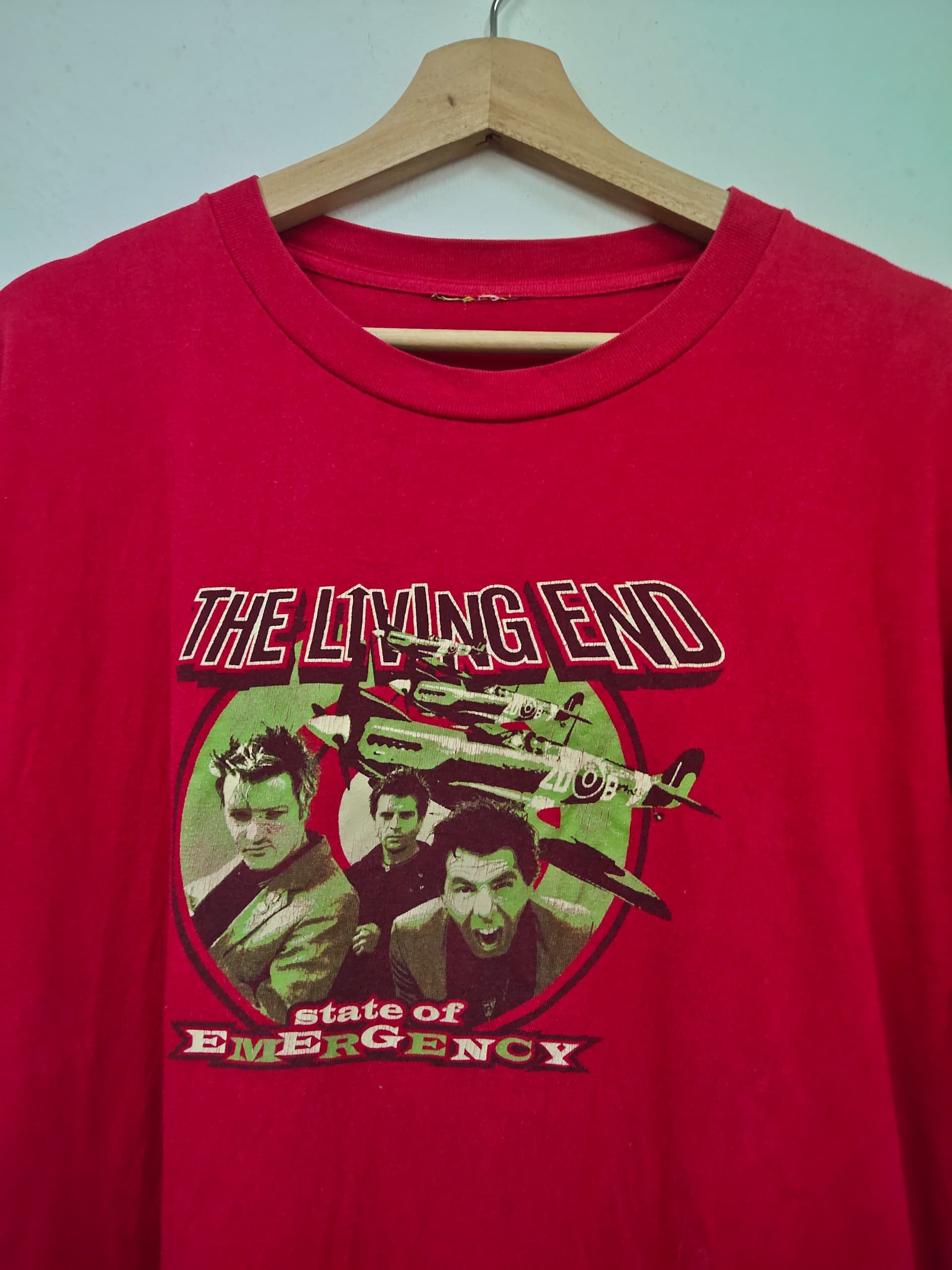 Band Tees Vintage 90s The Living End Rockabilly band t shirt Size US XL / EU 56 / 4 - 4 Thumbnail