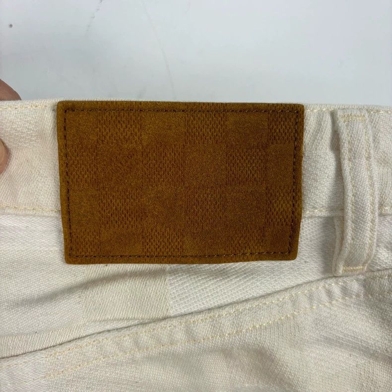 Louis Vuitton Louis Vuitton Plaid jacquard mid-rise straight leg jeans Size US 33 - 6 Thumbnail