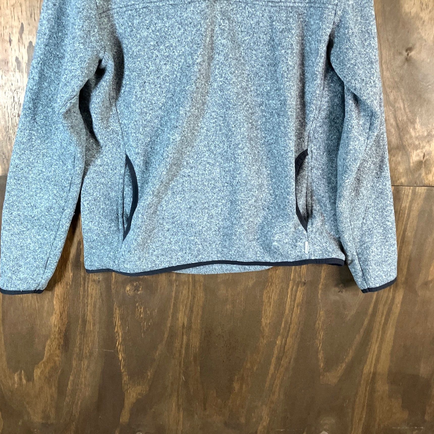 Eddie Bauer Eddie Bauer Womens Sweatshirt Gray Radiator Fleece Snap Mock Neck Large Size L / US 10 / IT 46 - 3 Thumbnail
