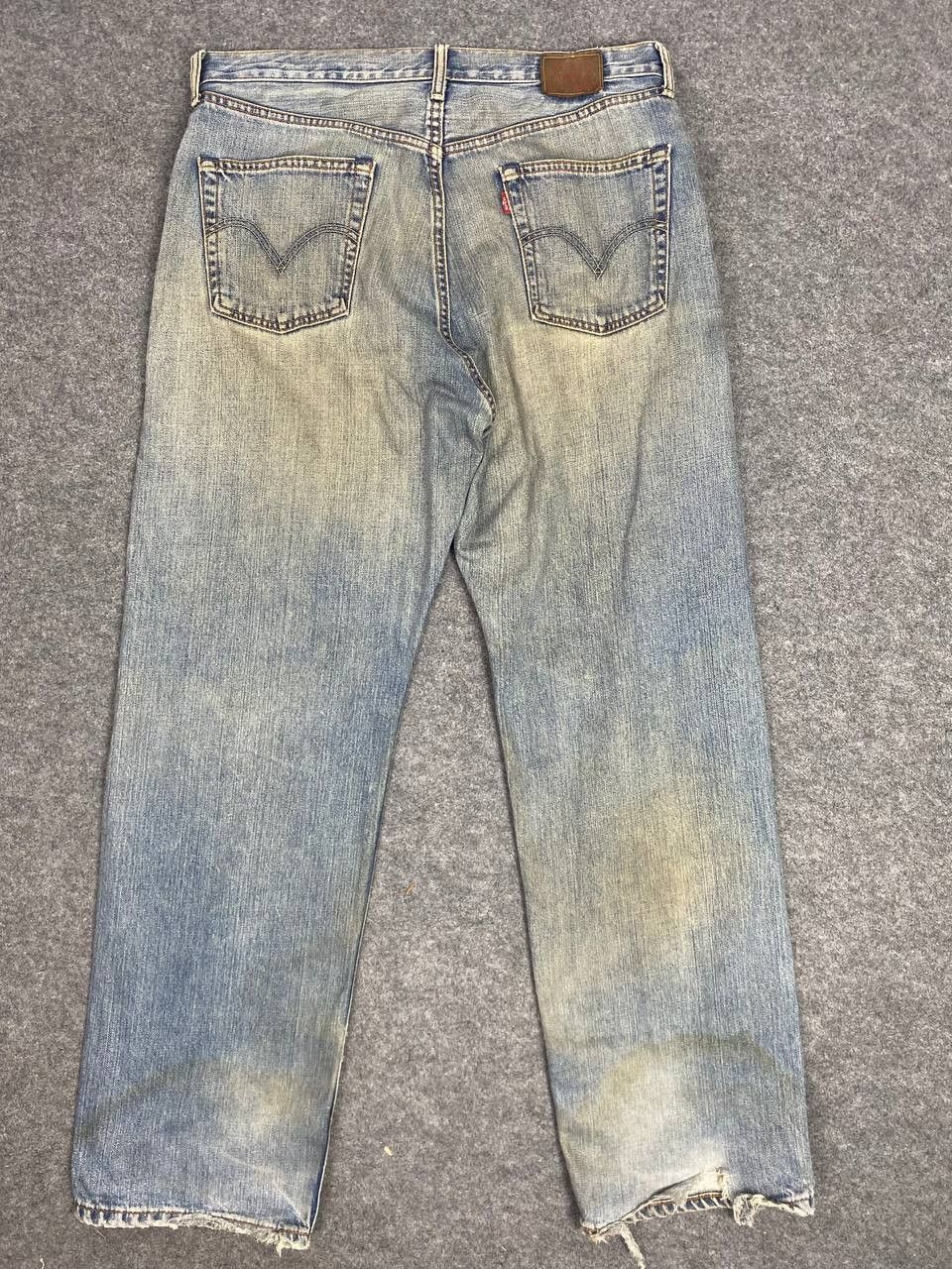 vintage levis 504 rusty denim distressed style