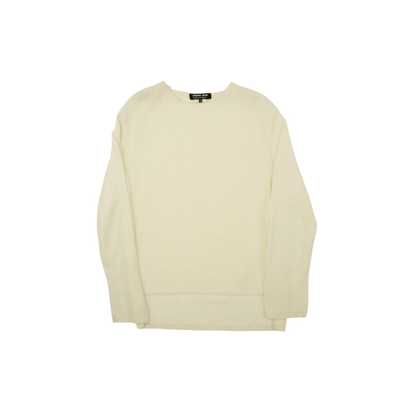 2022 Homme Deux White Knit Sweater