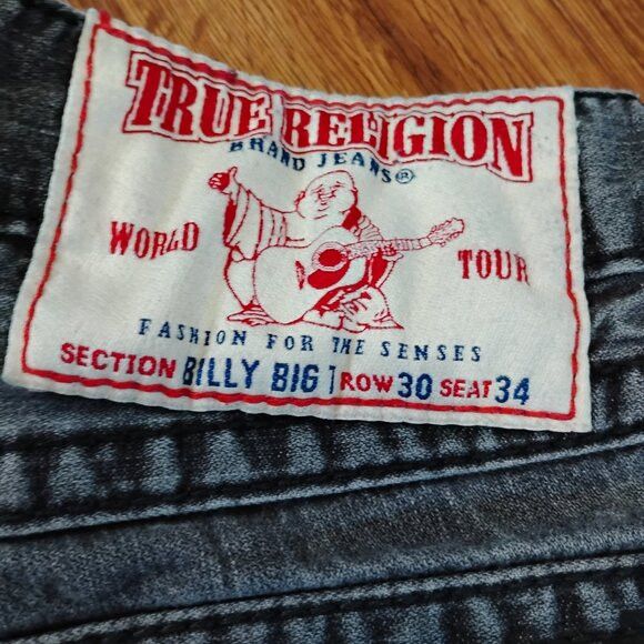 True Religion Vintage True Religion Billy Big T Denim Jeans 30x34 Size US 30 / EU 46 - 2 Thumbnail