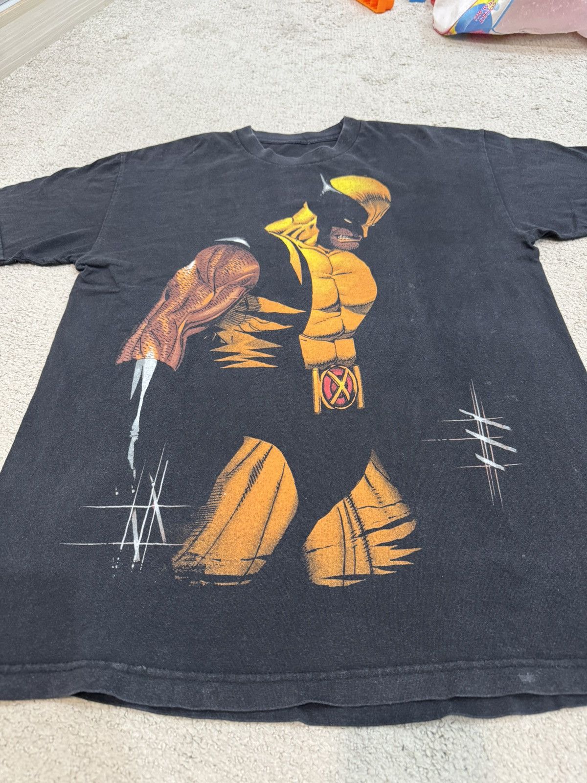 Wolverine Final Drop💥Vintage Wolverine X-Men Marvel Big Photo Size US L / EU 52-54 / 3 - 4 Thumbnail