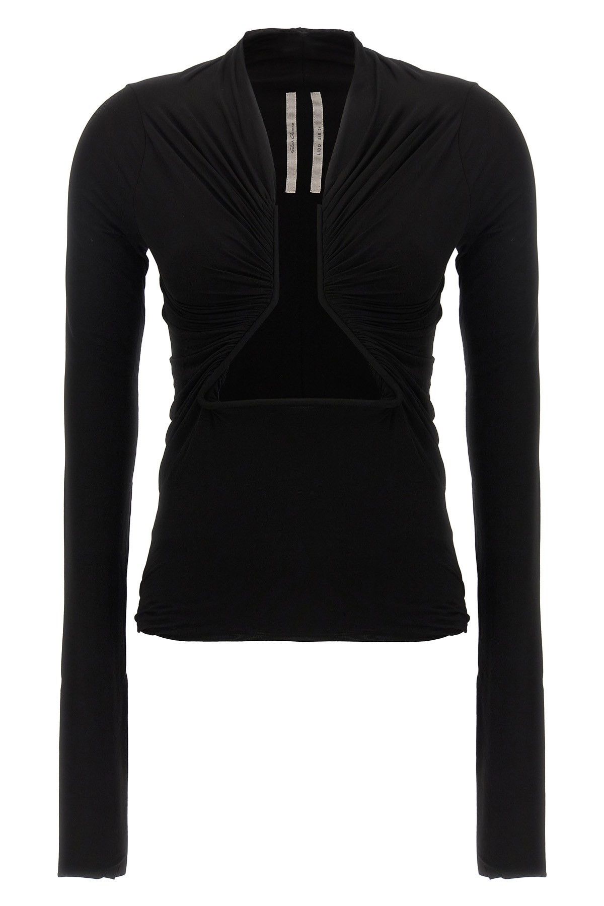 image of Rick Owens 'ls Prong' Top in Black, Women's (Size Medium)