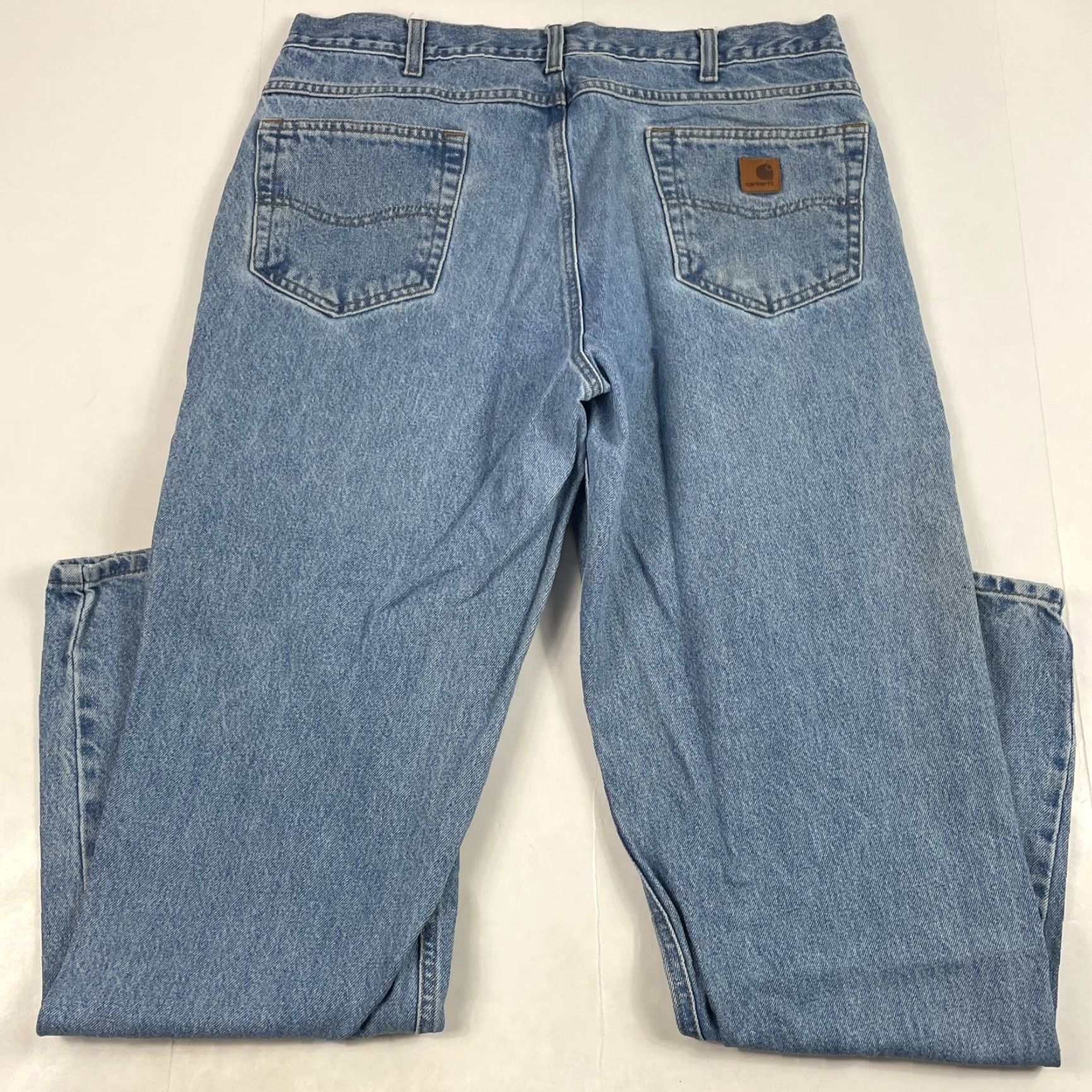 Carhartt Carhartt Jeans Mens 38 x 34 Blue Relaxed Straight Medium Wash Workwear Denim Boys Prime B17 Size US 38 / EU 54 - 7 Thumbnail
