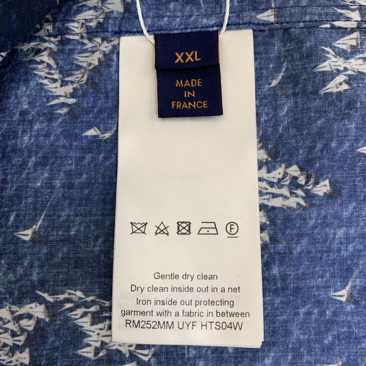 Louis Vuitton Louis Vuitton 25 Blue Logo Full Print Shirt Size US XXL / EU 58 / 5 - 7 Thumbnail