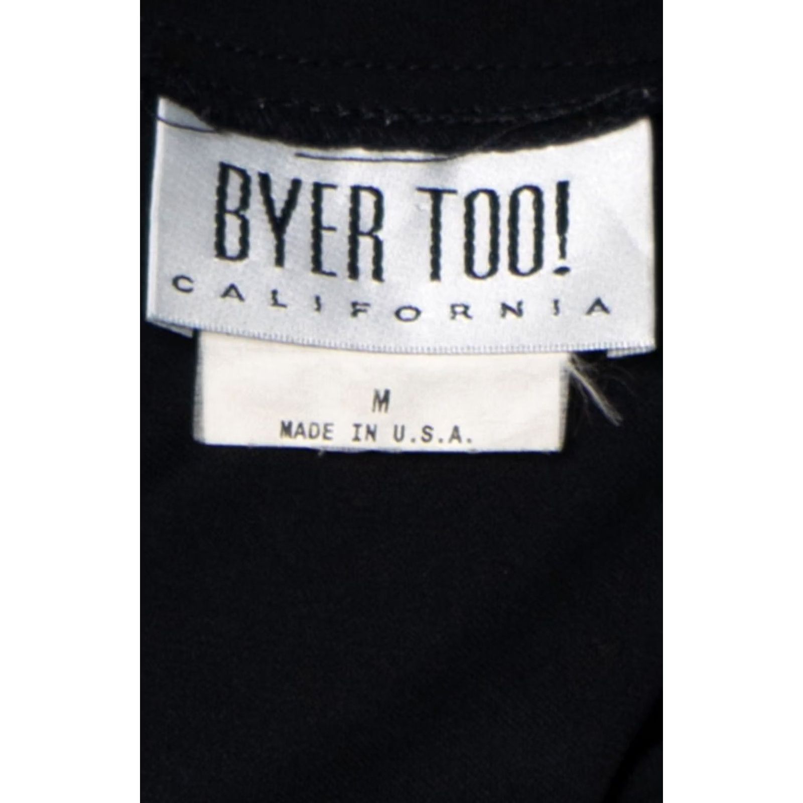Vintage VINTAGE Byer Too! Maxi Dress Side Slit Medium Black Polyester Dress 1990s Mens Women Girls Size M / US 6-8 / IT 42-44 - 4 Thumbnail