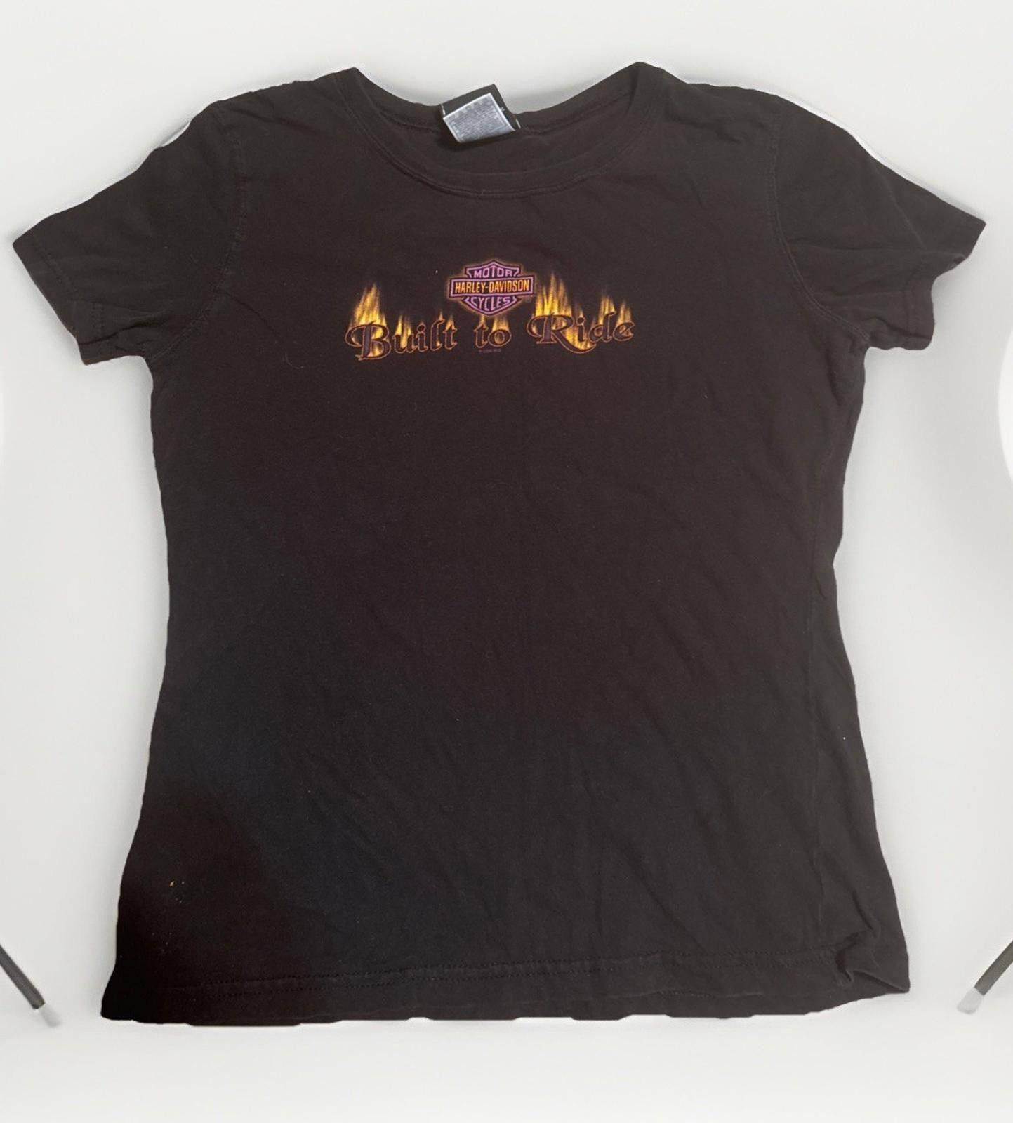 Harley Davidson Harley Davidson Nashville Women’s Black Short Sleeve Size S Size S / US 4 / IT 40 - 2 Thumbnail