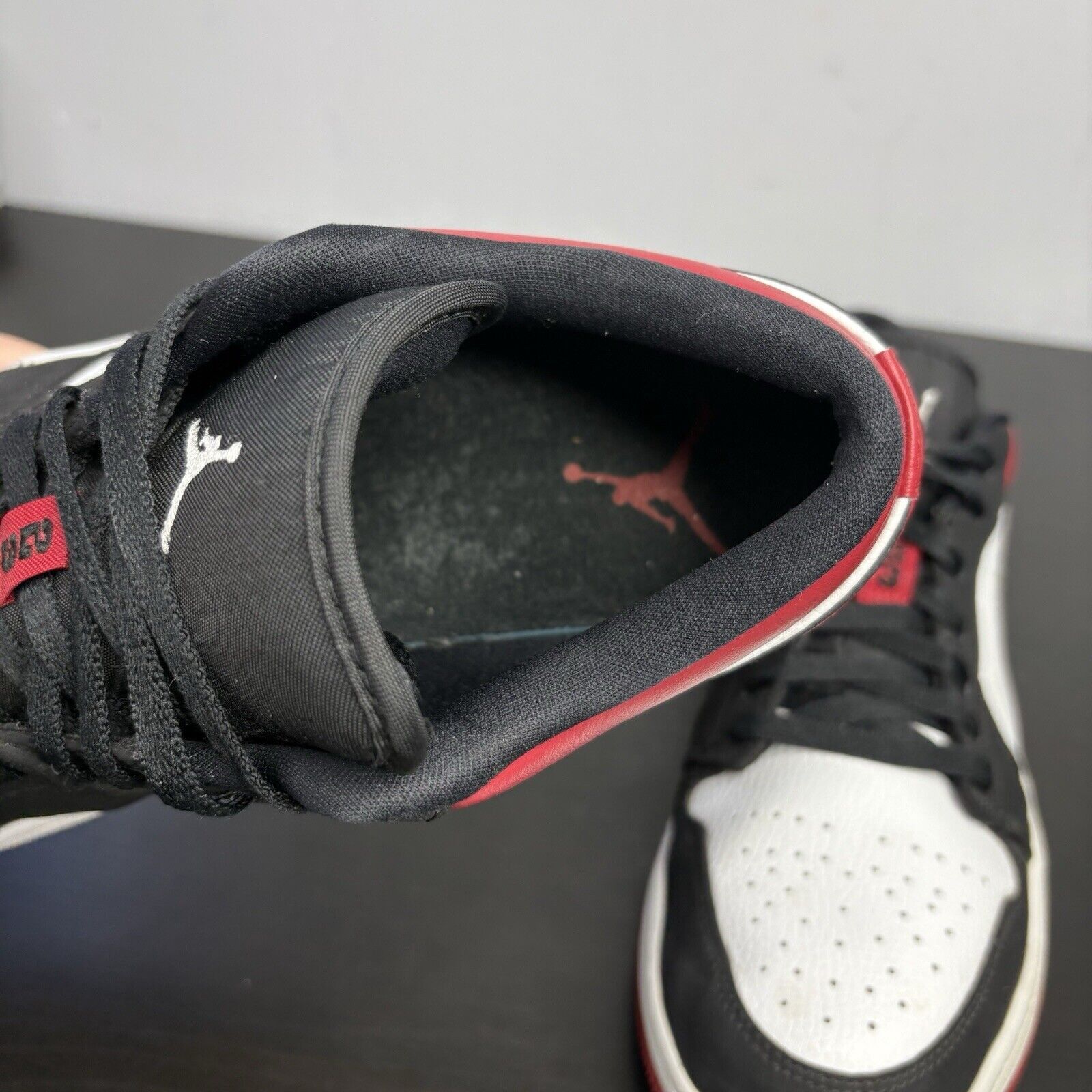 Nike Size 10.5 - Air Jordan 1 Low Black Toe Size US 10.5 / EU 43-44 - 8 Thumbnail