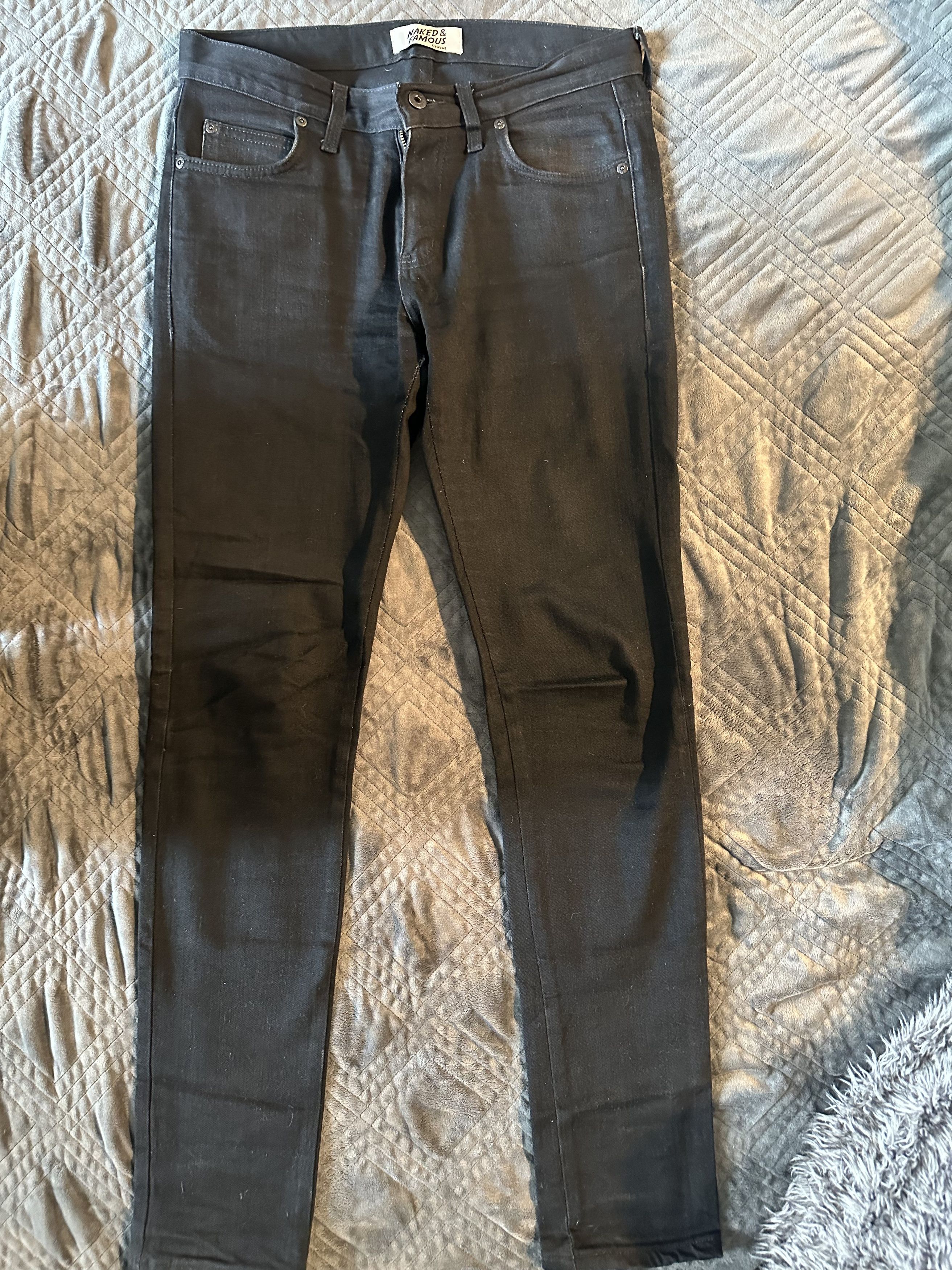Naked & Famous Raw Cashmere Super Guy Denim Size US 31 - 1 Thumbnail