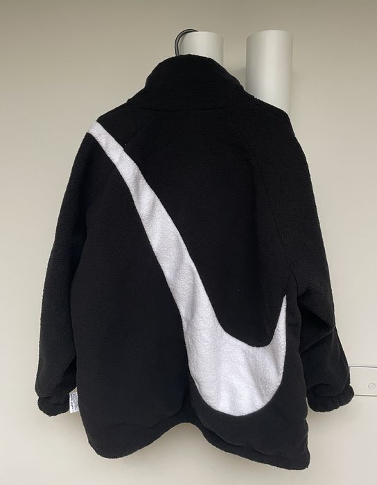 swoosh reversible sherpa jacket