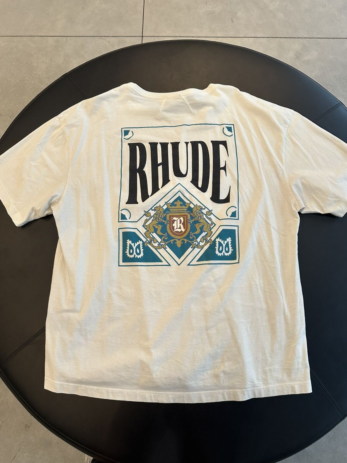 Rhude Rhude Card Tee White Size US XL / EU 56 / 4 - 2 Thumbnail