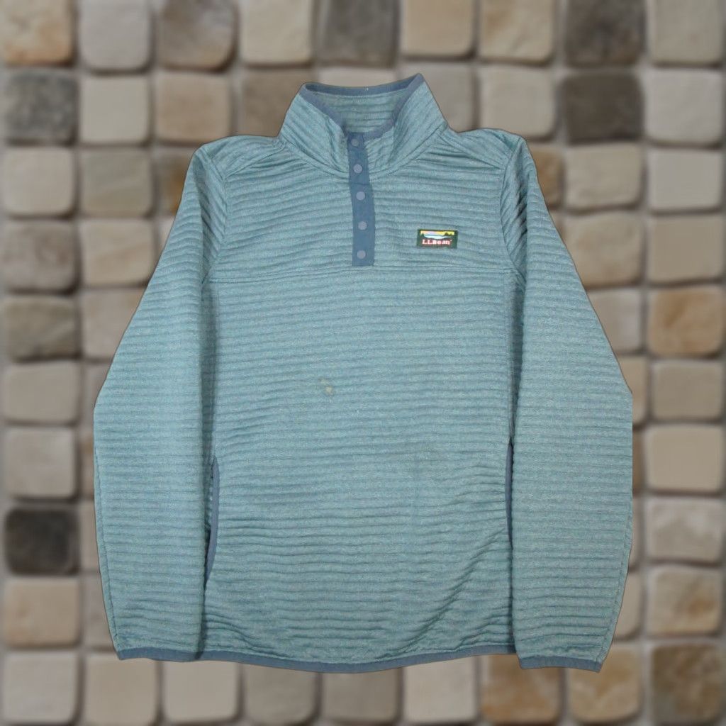 Vintage L.L.Bean Sweater Mens M Green Hiking Fleece Pullover Mock Neck Outdoor Sports Shirt Mens Size US M / EU 48-50 / 2 - 1 Thumbnail