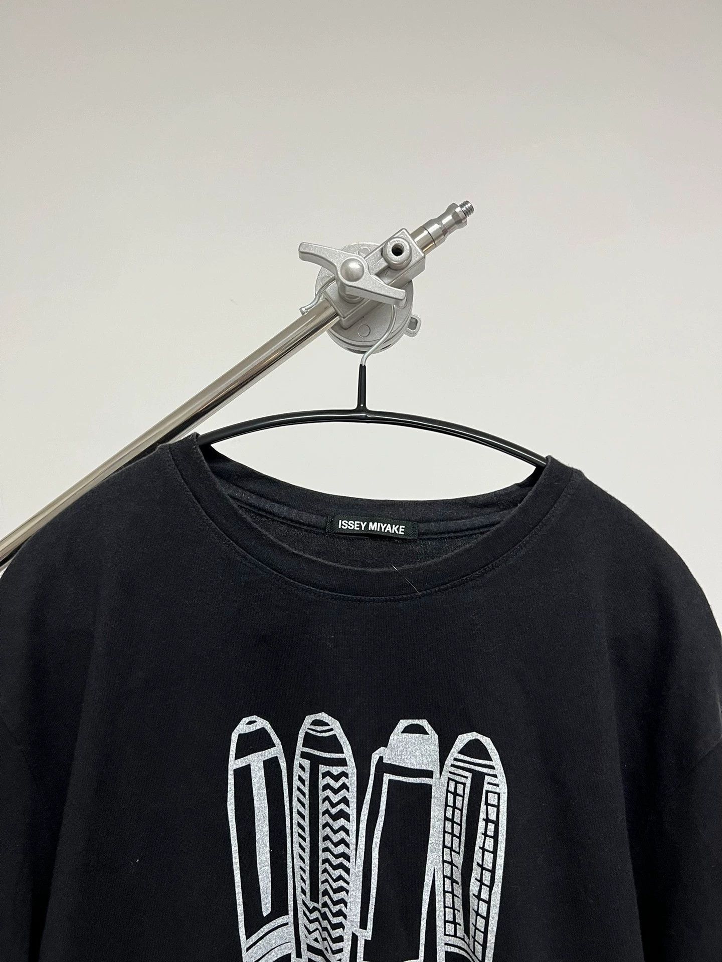 Issey Miyake Issey Miyake Print Topstitch Cuff & Hem T-shirt Size US XL / EU 56 / 4 - 3 Thumbnail