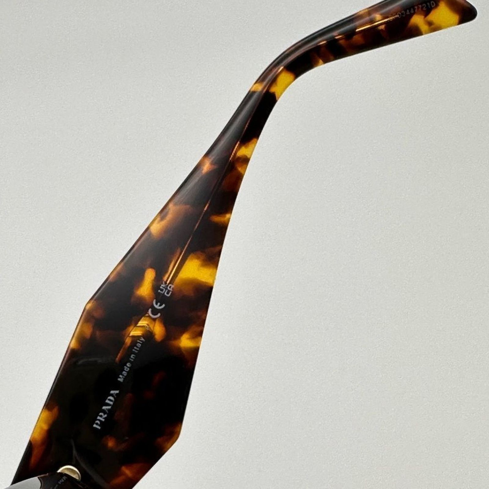 Prada PRADA Sunglasses PR08YS 01V8C1 Havana Honey/Dark Brown Women Size ONE SIZE - 4 Thumbnail