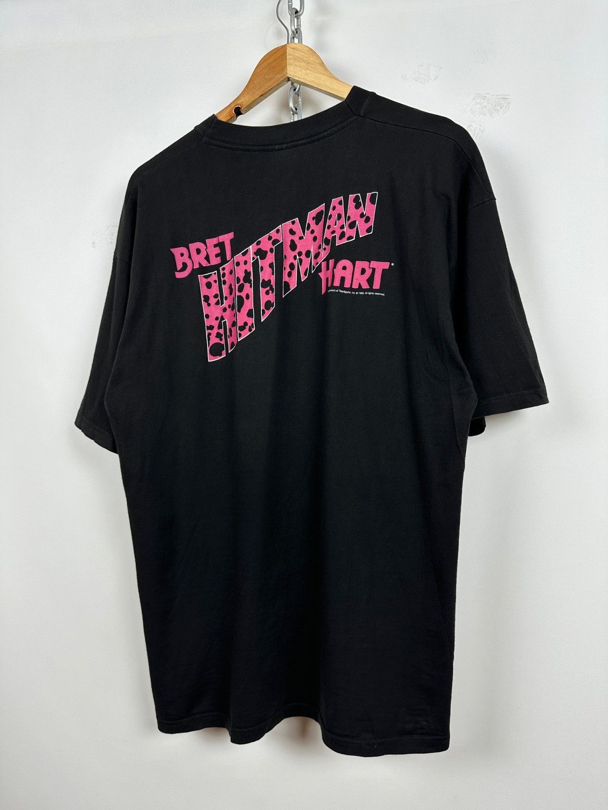Vintage 1993 Vintage Bret Hart Hitman WWE T-Shirt Size US L / EU 52-54 / 3 - 15 Thumbnail