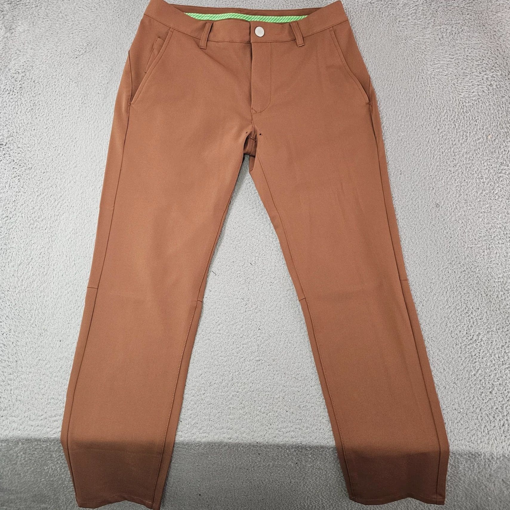 Bonobos Bonobos Golf Pants Mens 30x30 Brown Tailored Fit Stretch Quick Dry Performance Pants Size US 30 / EU 46 - 2 Thumbnail
