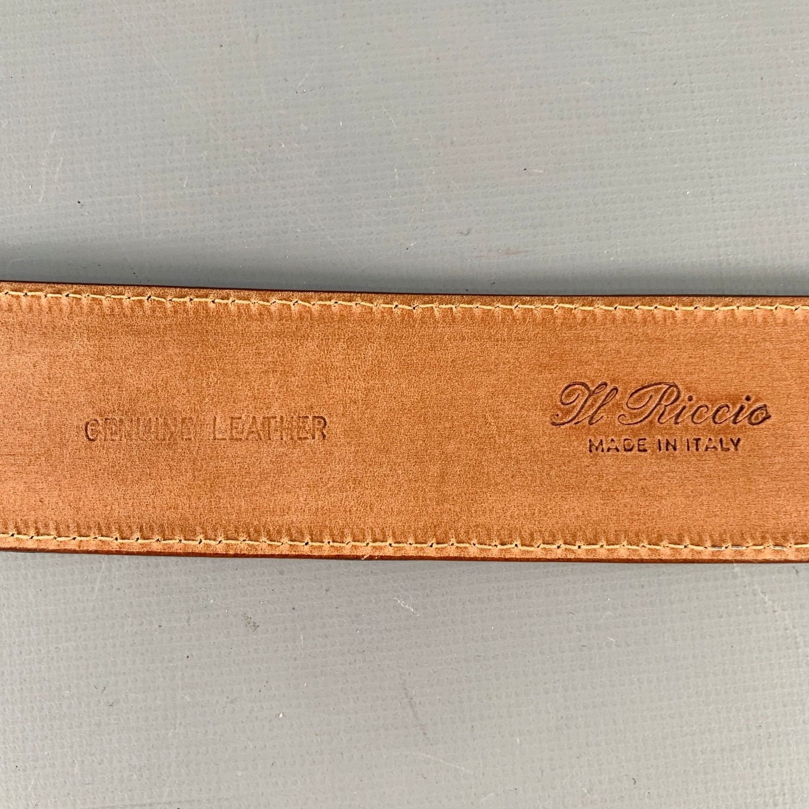 Other IL RICCIO Brown Snake Embossed Leather Belt Size ONE SIZE - 5 Thumbnail
