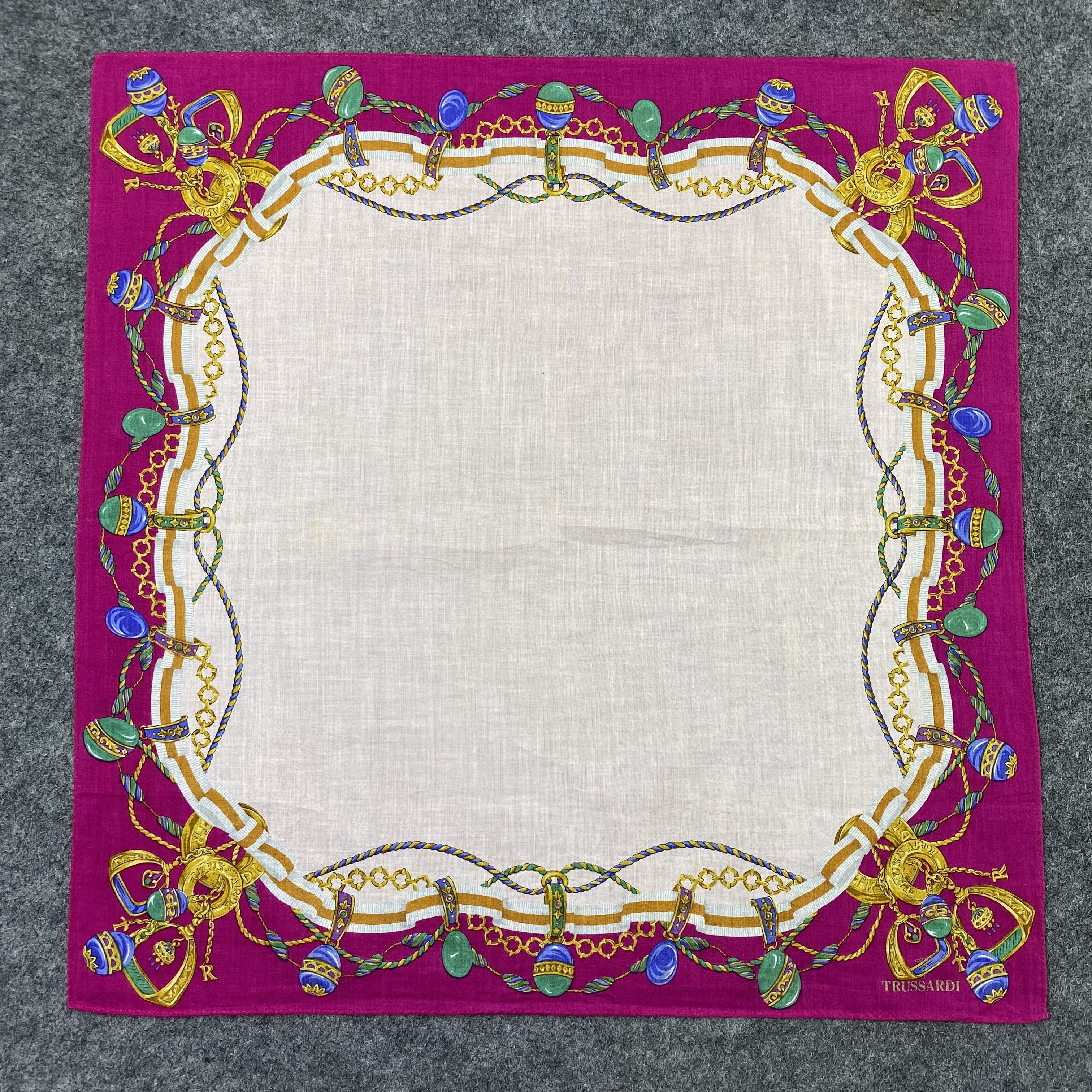Trussardi Trussardi Handkerchief Neckerchief Bandana-B1755 Size ONE SIZE - 3 Thumbnail