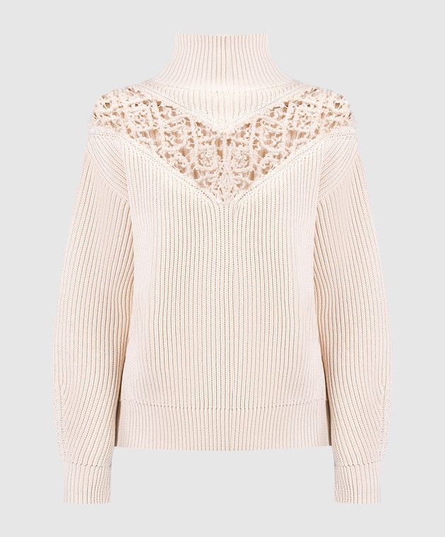 Jil Sander o1y1025 Turtleneck Sweater in Ivory Size XXL / US 16-18 / IT 52-54 - 1 Thumbnail