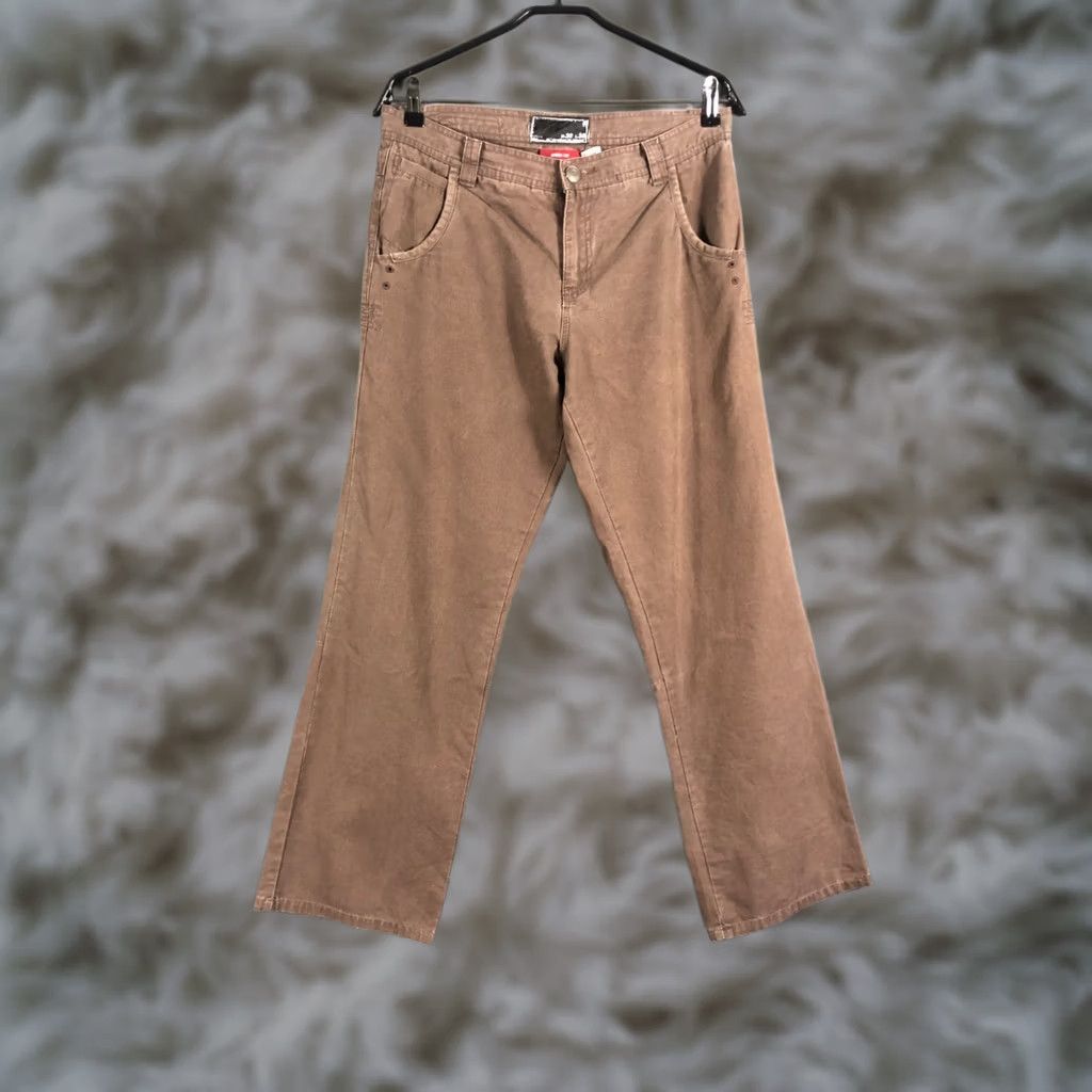 Oakley Oakley Pants Cotton Men W32 L32 Brown Straight Fit Chino Denim Vintage No Size US 32 / EU 48 - 1 Thumbnail