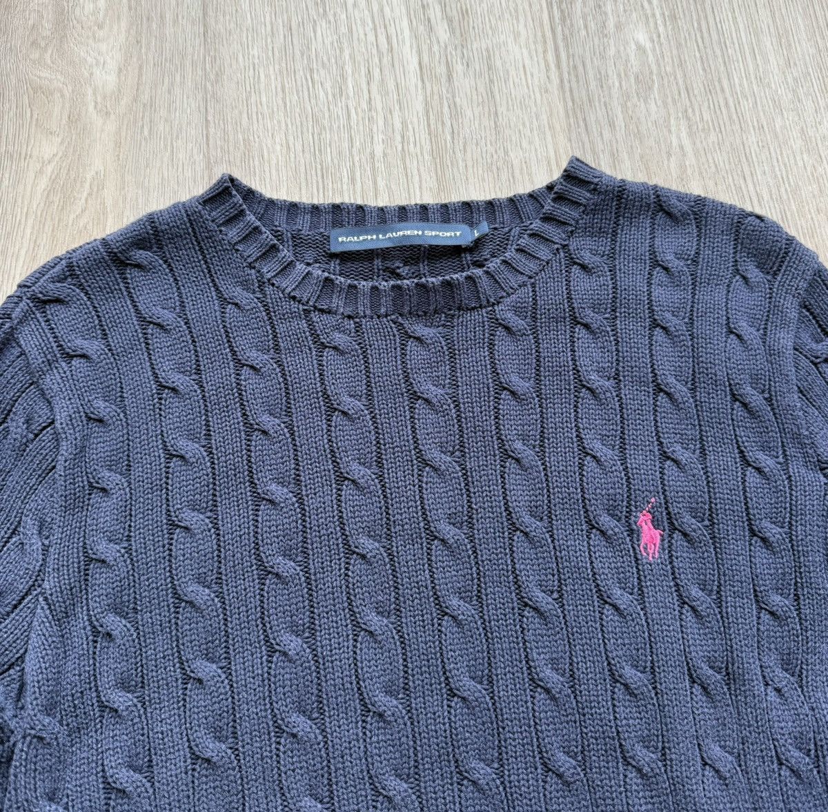 Ralph Lauren Vintage Polo Ralph Lauren Knit Cable Cotton Sweater Size L / US 10 / IT 46 - 3 Thumbnail