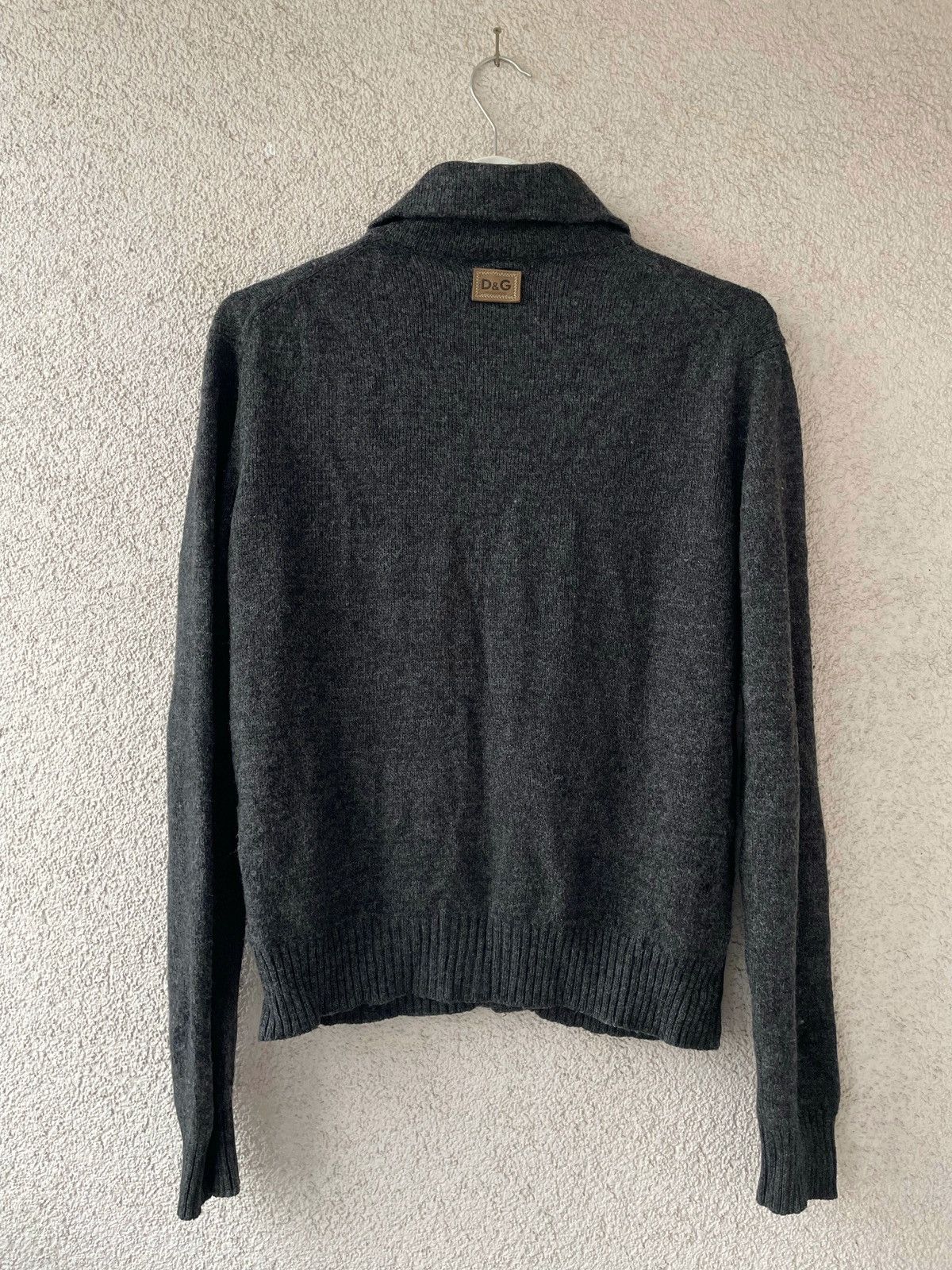 Dolce & Gabbana Dark gray men's woollen cardigan Dolce & Gabbana Size L-XL Size US L / EU 52-54 / 3 - 6 Thumbnail