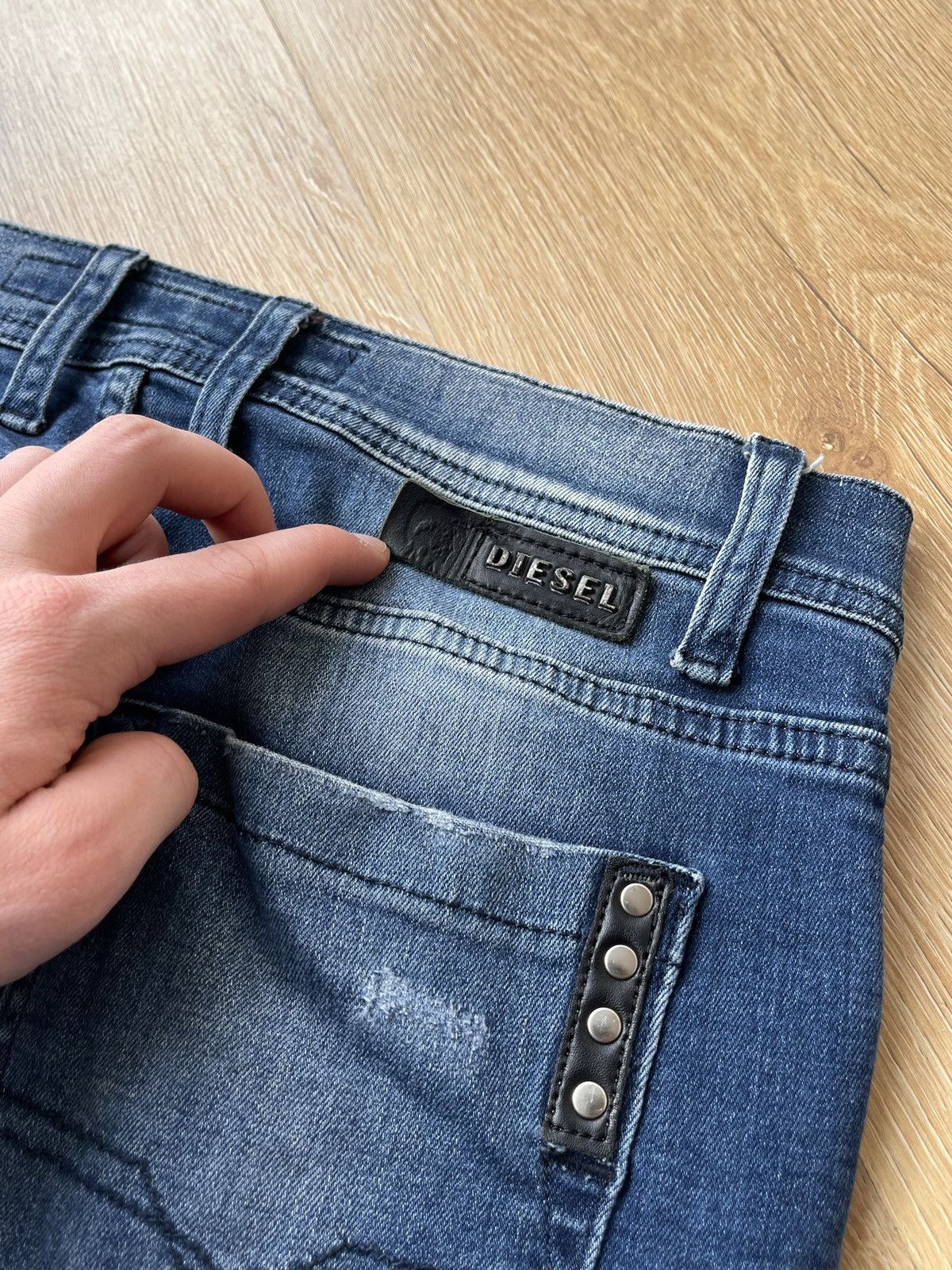 Diesel Vintage Diesel Distressed Studded Denim Jeans Size US 32 / EU 48 - 11 Thumbnail