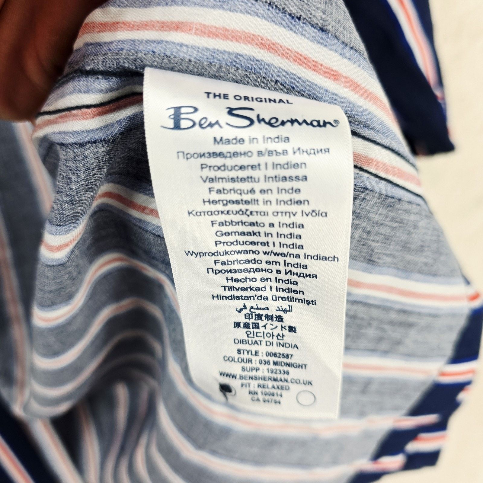 Ben Sherman Ben Sherman X Team GB Resort Stripe Shirt Men's XS Size US XS / EU 42 / 0 - 7 Thumbnail