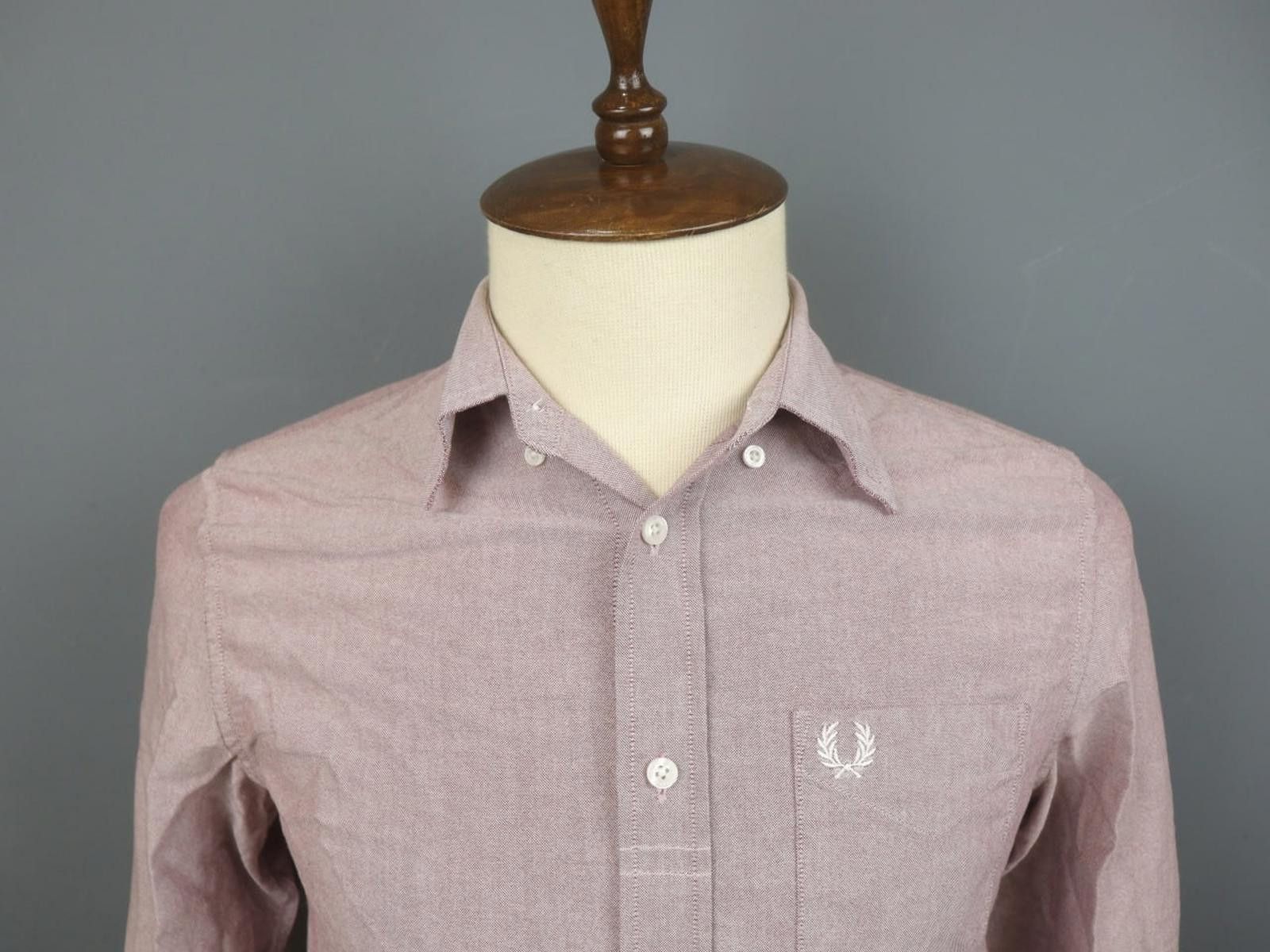 Fred Perry Fred Perry Pink Collared Regular Fit Button-Up Shirt Size M Size US M / EU 48-50 / 2 - 11 Thumbnail