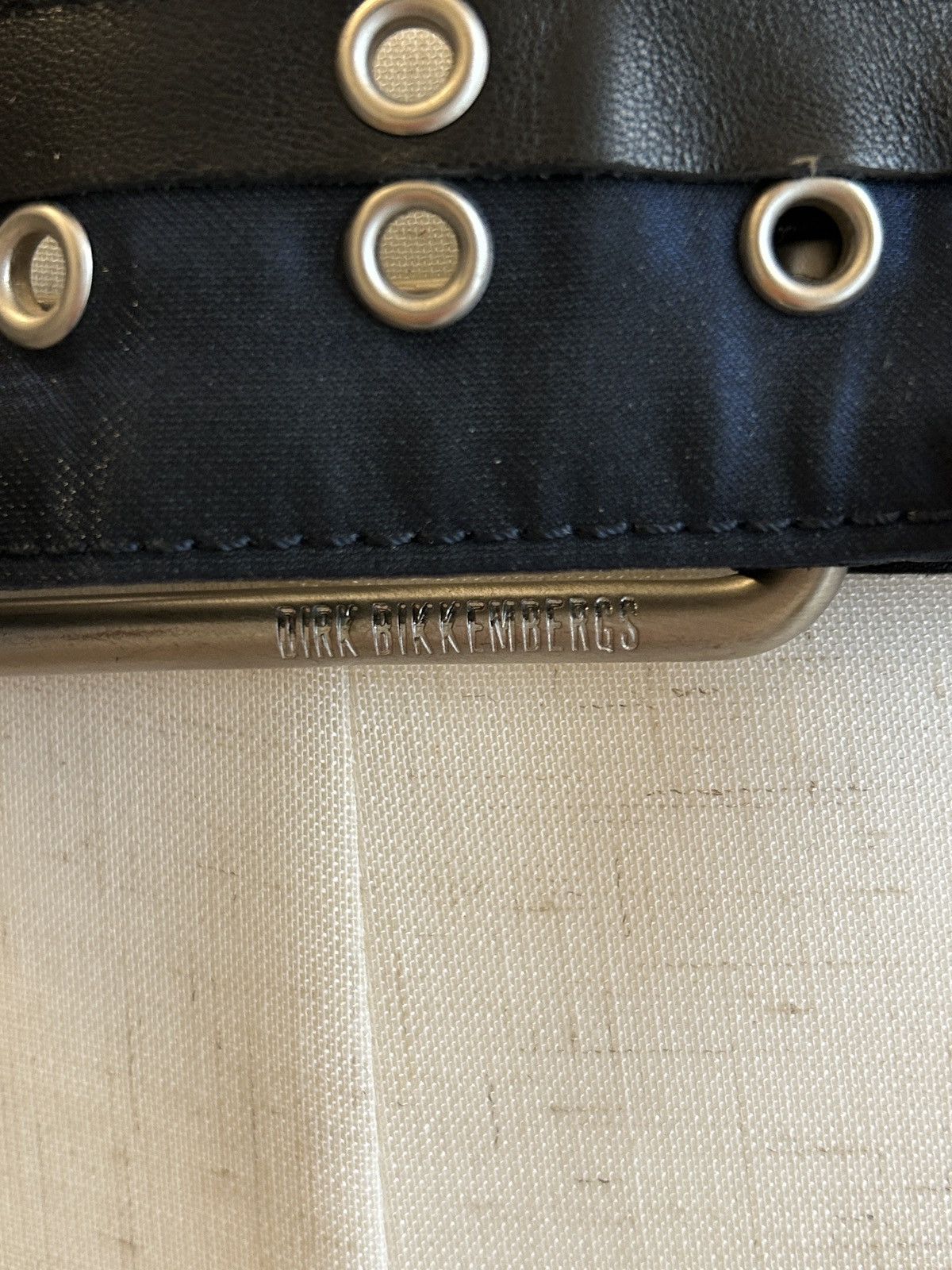 Dirk Bikkembergs 2000s leather double eyelet belt with charms Size ONE SIZE - 5 Thumbnail