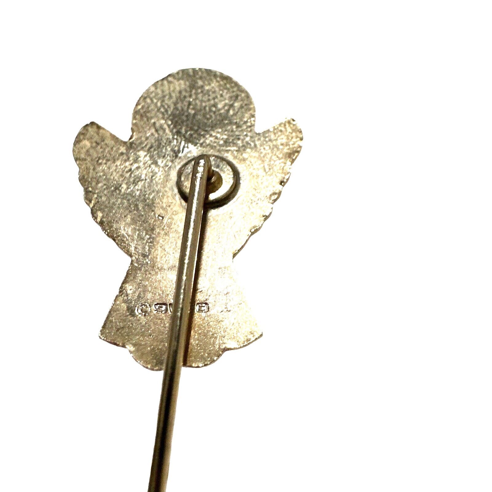 Vintage SWIP 1980 Enamel Cloisonne Praying Angel Stick Pin Lapel Size ONE SIZE - 6 Thumbnail
