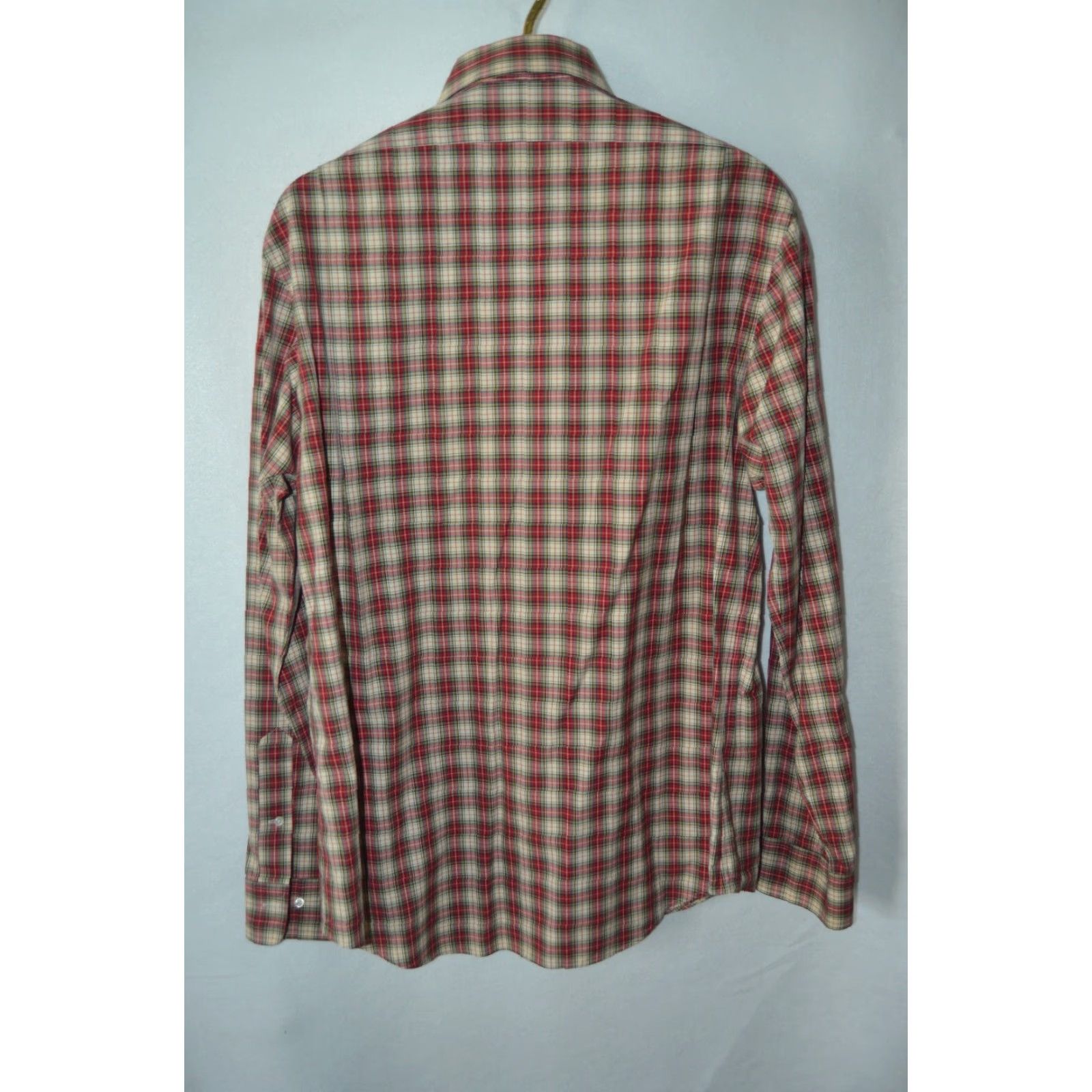 Polo Ralph Lauren VINTAGE Polo Ralph Lauren Regent shirt L Custom Fit Red Plaid Button-Down Long Sleeve Mens Size US L / EU 52-54 / 3 - 2 Thumbnail