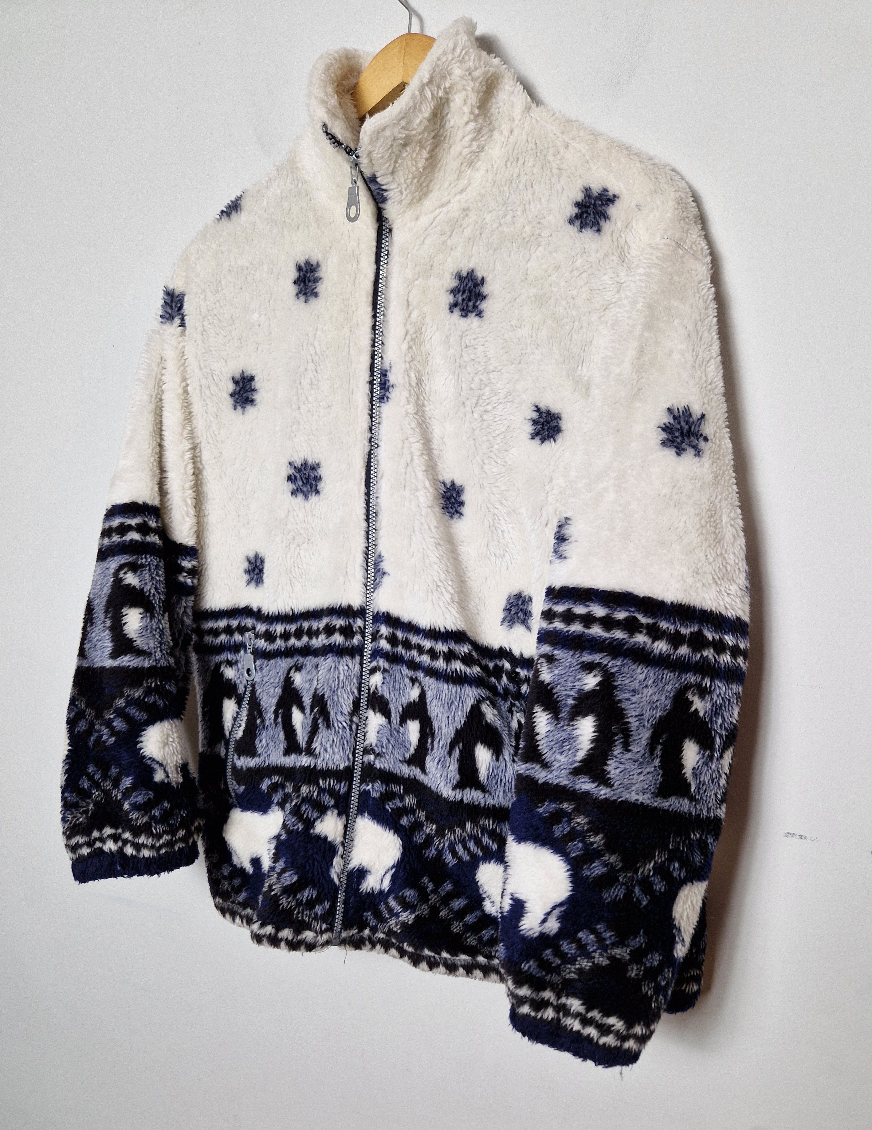 Vintage vintage winter pinguin fleece Size US L / EU 52-54 / 3 - 4 Thumbnail