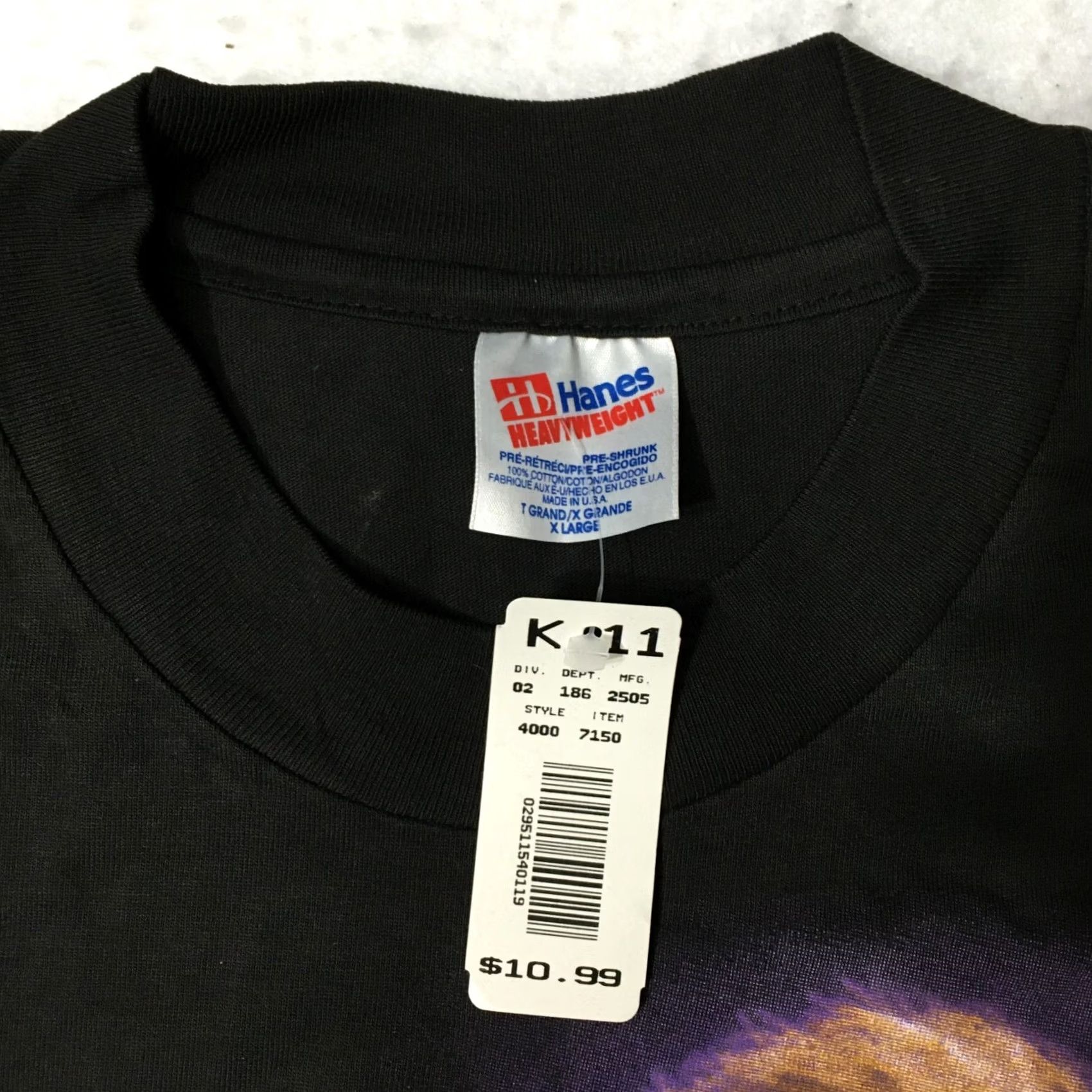 Hanes VINTAGE Rod Stewart 1993 Tour T-Shirt XL Men's Black Hanes Single Stitch 90s Music Size US XL / EU 56 / 4 - 3 Thumbnail