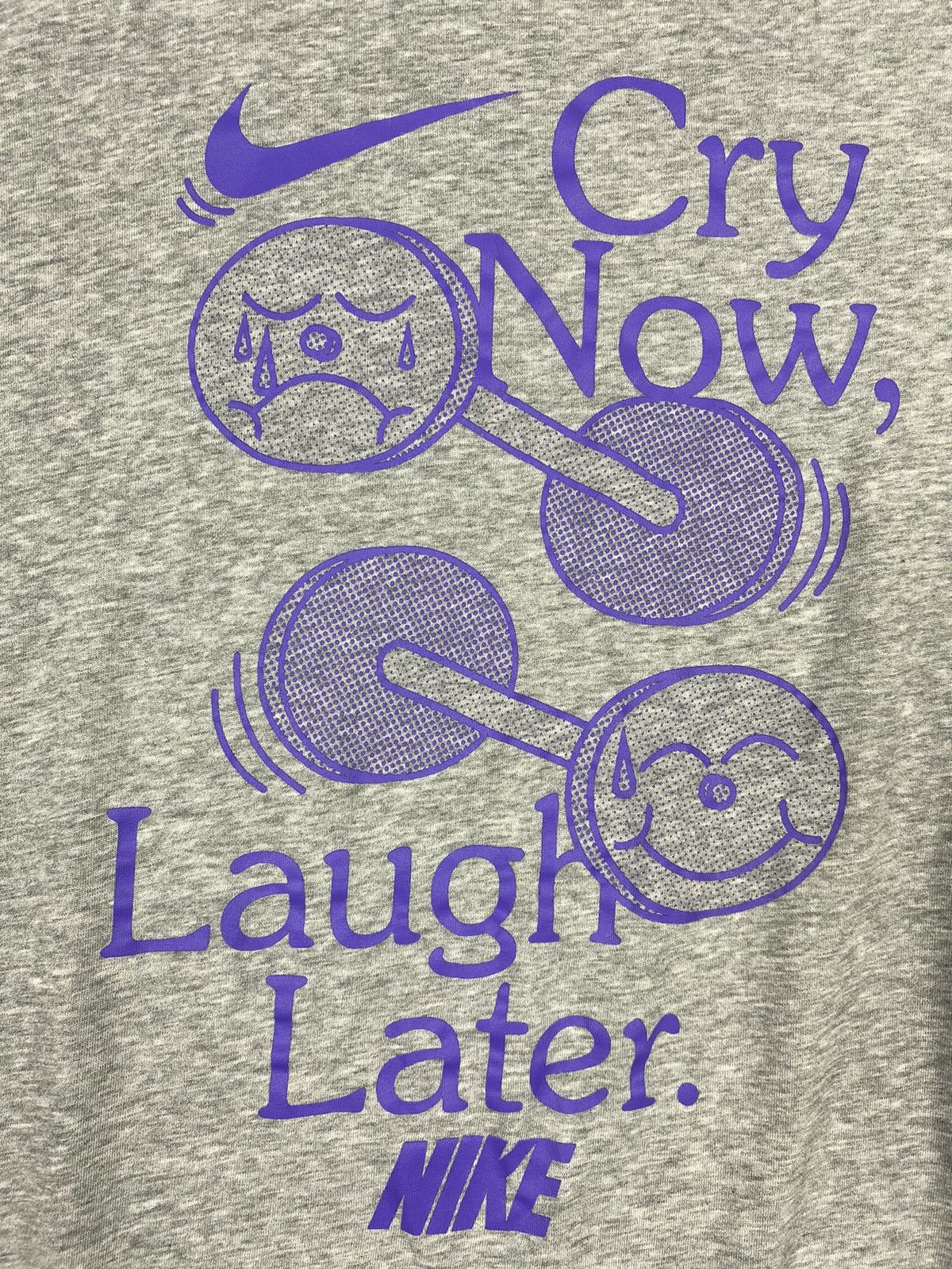 Nike Nike Cry Now Laugh Later Dri Fit Humor Tee Size US L / EU 52-54 / 3 - 6 Thumbnail