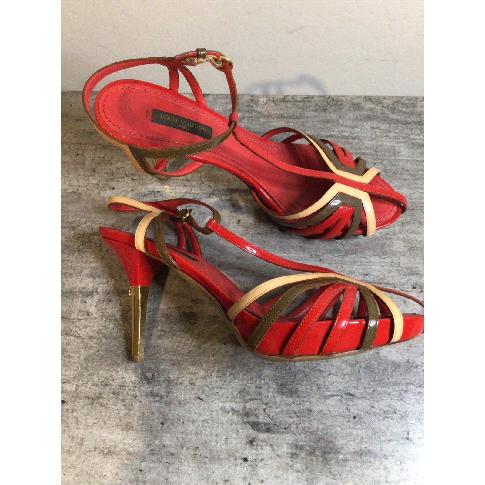 Louis Vuitton Louis Vuitton Marbella Sandal Red Women’s Size 5.5 Size US 5.5 / IT 35.5 - 2 Thumbnail