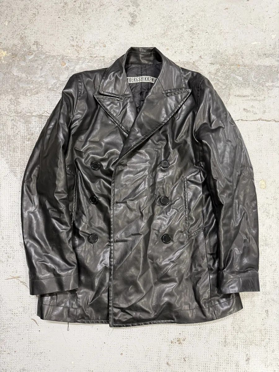 Dirk Bikkembergs 2000s Bikkembergs Black Faux Leather Buttoned Jacket Size US M / EU 48-50 / 2 - 4 Thumbnail
