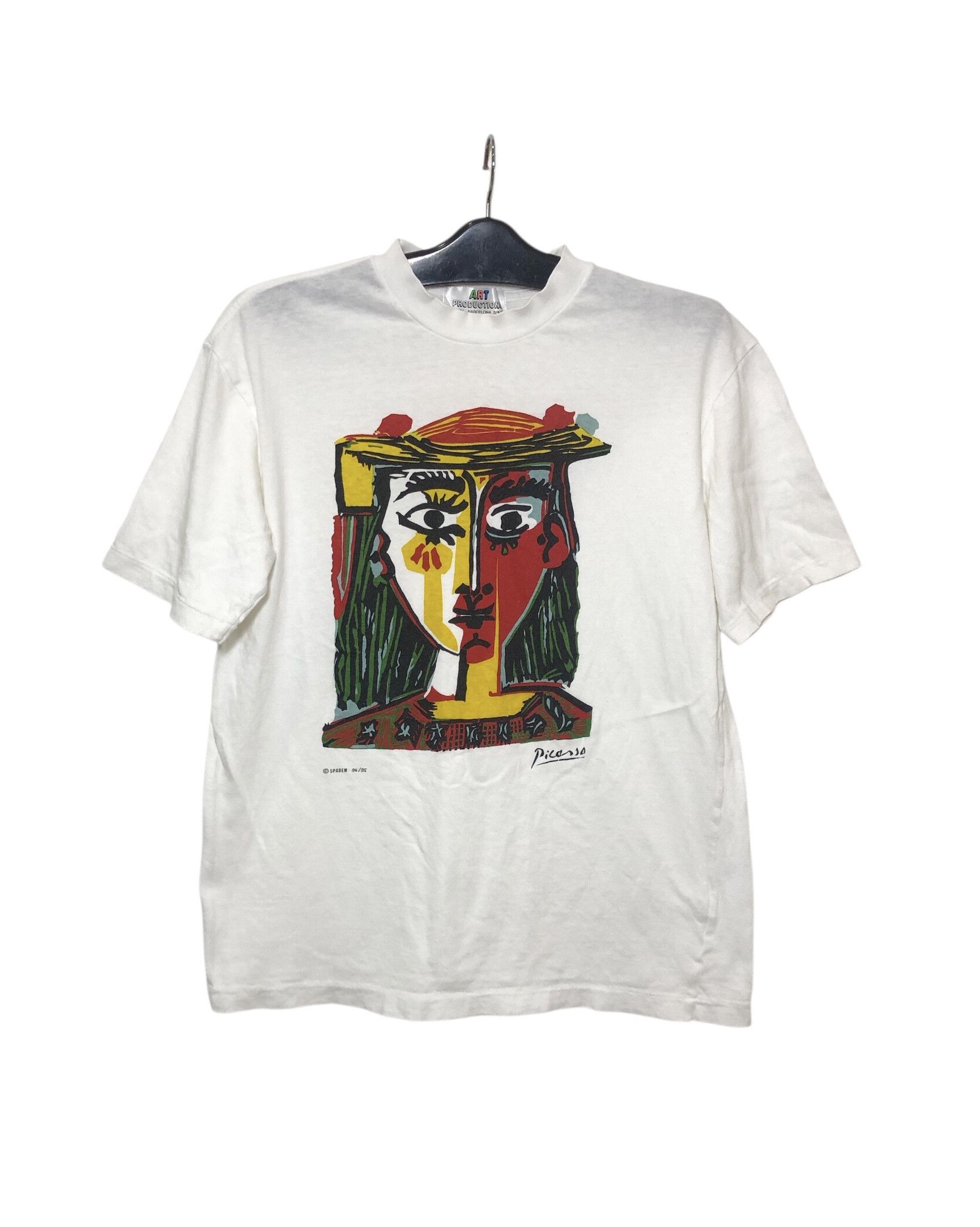 Vintage Vintage 90s Painting Art Picasso Tshirt Size US L / EU 52-54 / 3 - 1 Thumbnail
