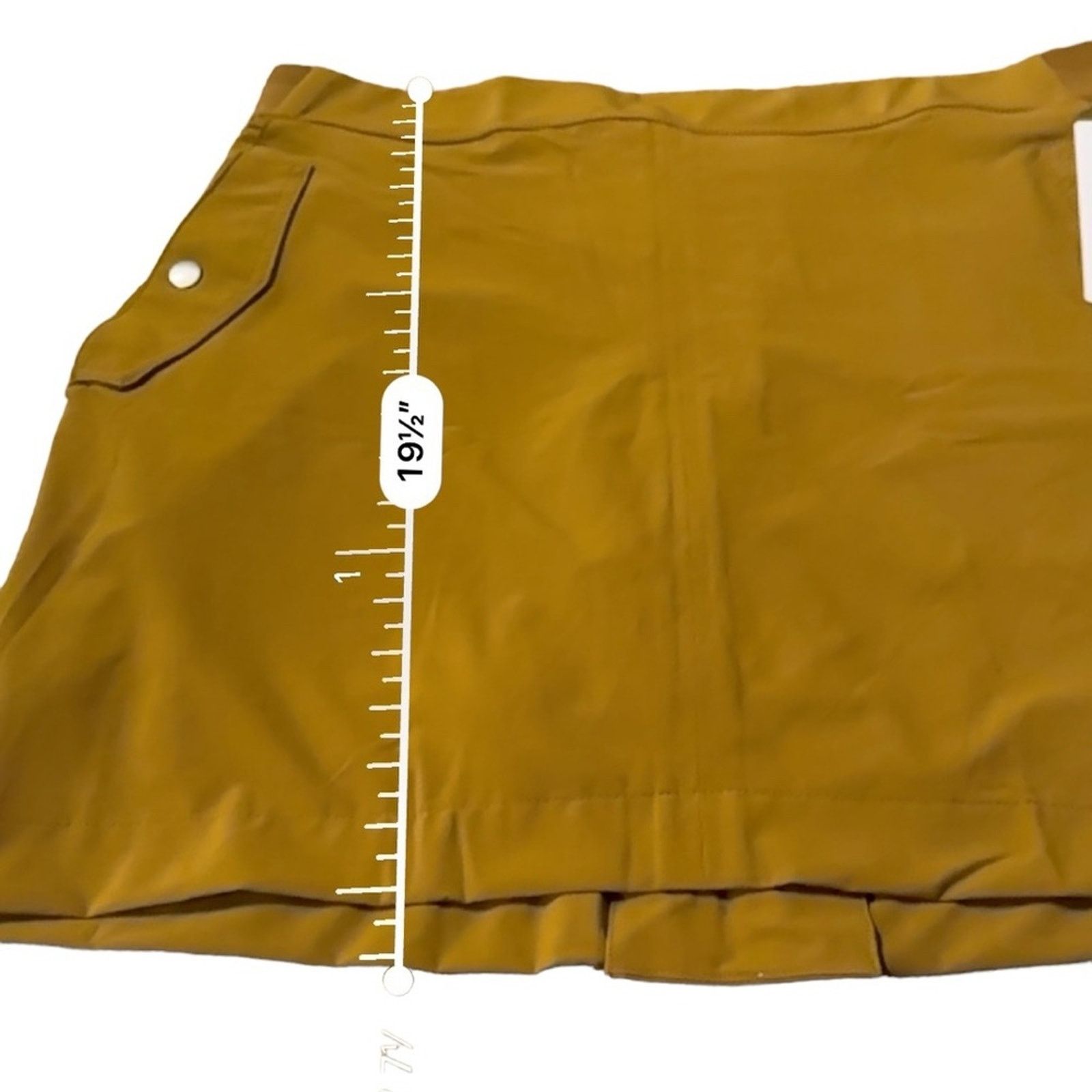 Athleta Athleta Vienna Jupe Cargo Skort in Brass Yellow Size 16 Size 38" / US 16 / IT 52 - 10 Thumbnail