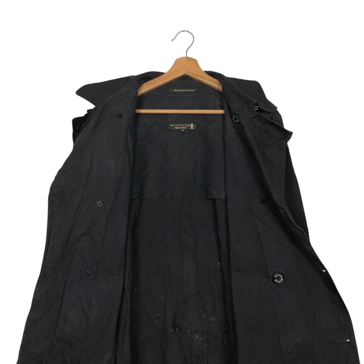 Mackintosh 🔥VINTAGE LONG JACKET WAX DESIGN RICH BLACK MACKINTOSH Size US M / EU 48-50 / 2 - 15 Thumbnail
