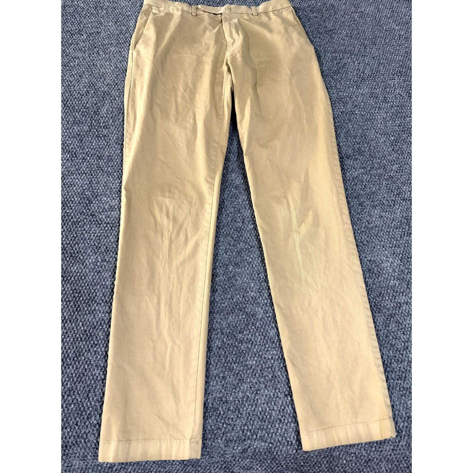 Brooks Brothers Brooks Brothers Red Fleece Pants Chino Beige 31x34 Regular Stretch Cotton Casual Mens Straight Front Zip Pockets Size US 31 - 3 Thumbnail