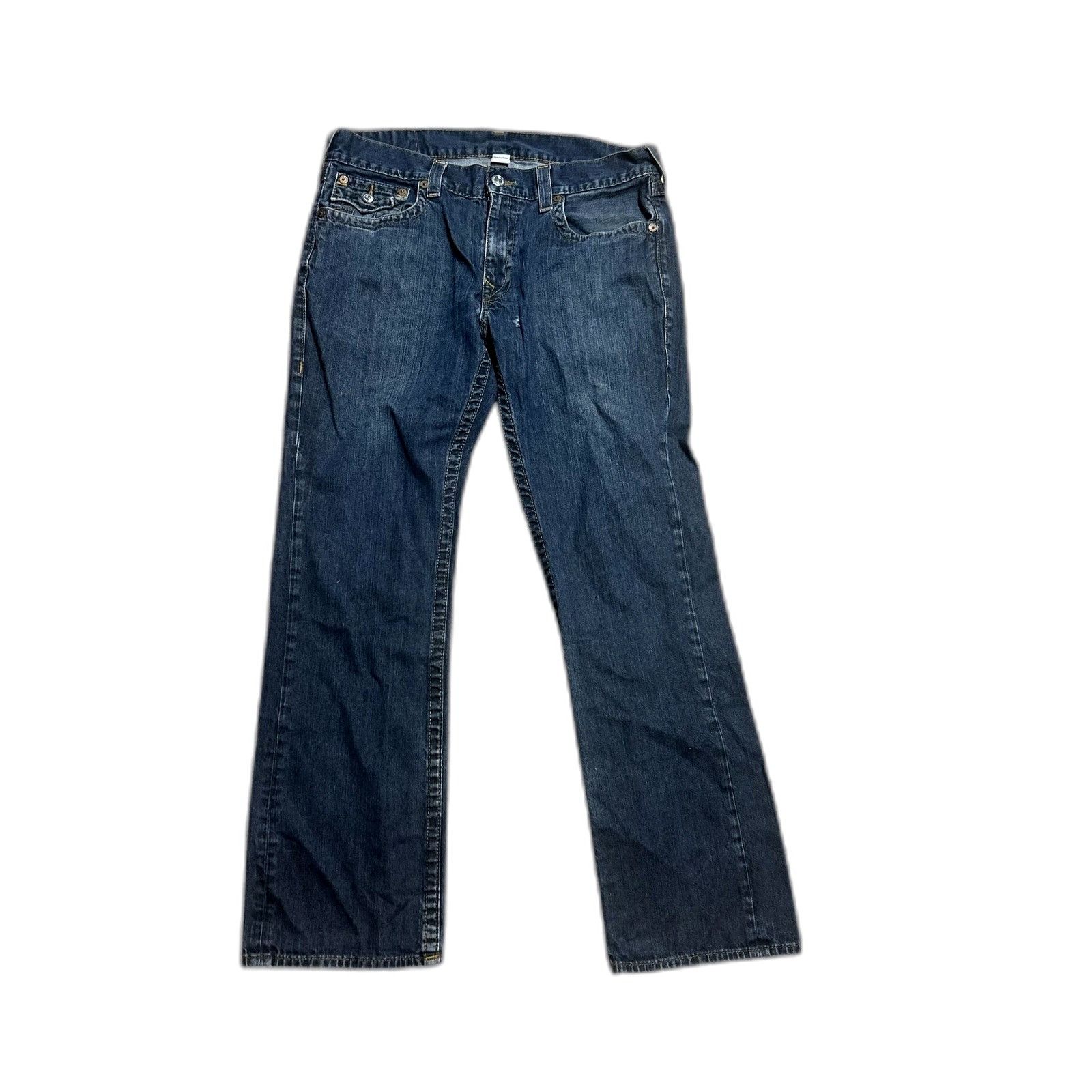 True Religion True Religion Black Denim Straight Jeans Size 36 Size US 36 / EU 52 - 4 Thumbnail