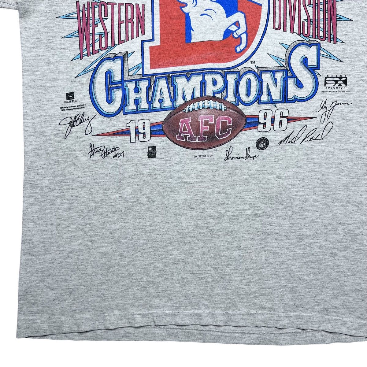 NFL × Vintage Vintage 1996 NFL Denver Broncos Champions Spell Out 3D Tee Size US L / EU 52-54 / 3 - 8 Thumbnail